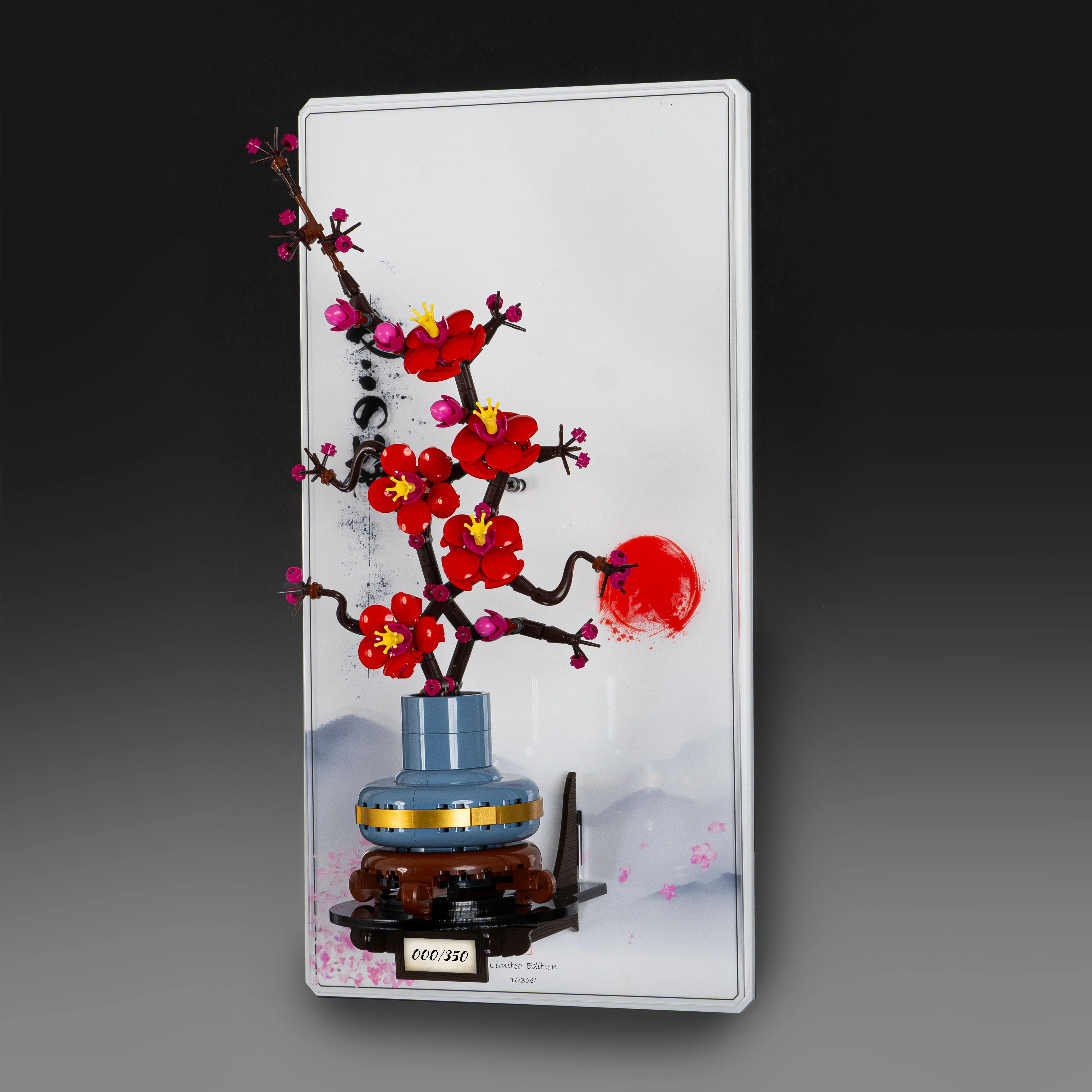 Limited Edition Wall Mounted Display Stand for LEGO® Botanicals Plum Blossom Flower (10369) - Image 4