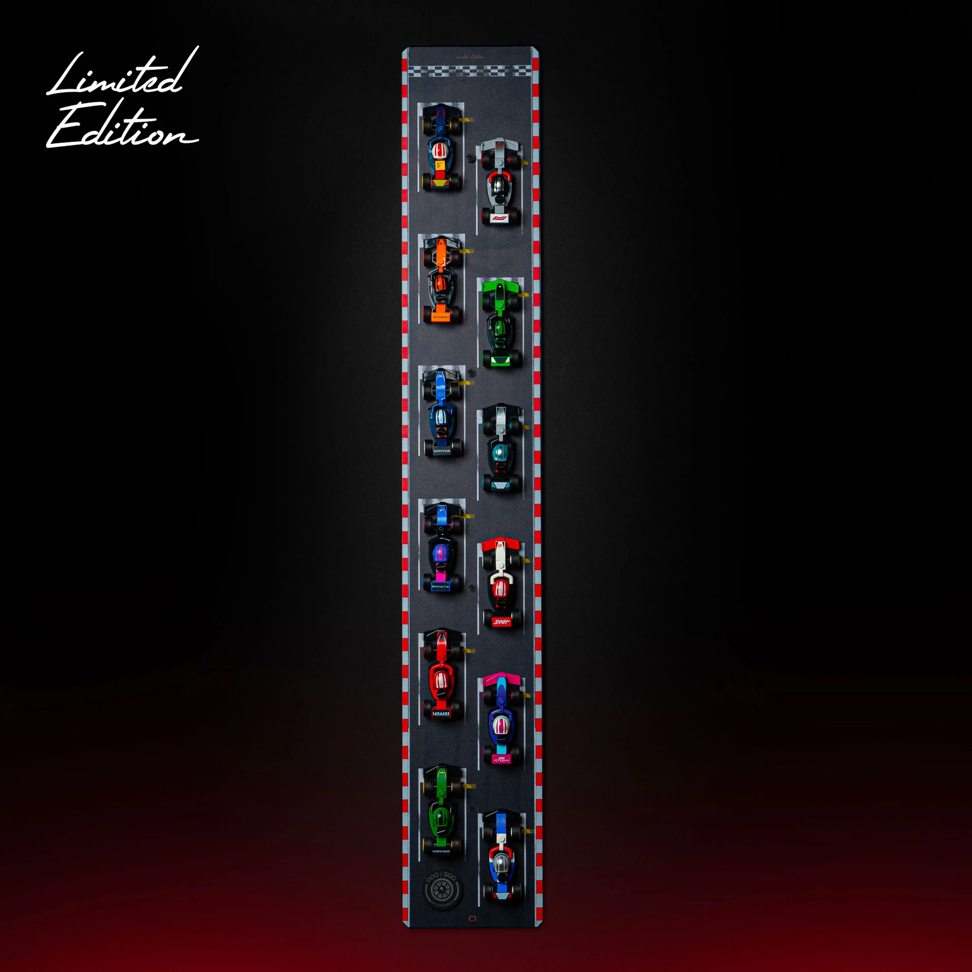 Limited Edition Wall Mounted Display Stand for LEGO® F1® Collectible Race Cars (71049) - Image 2