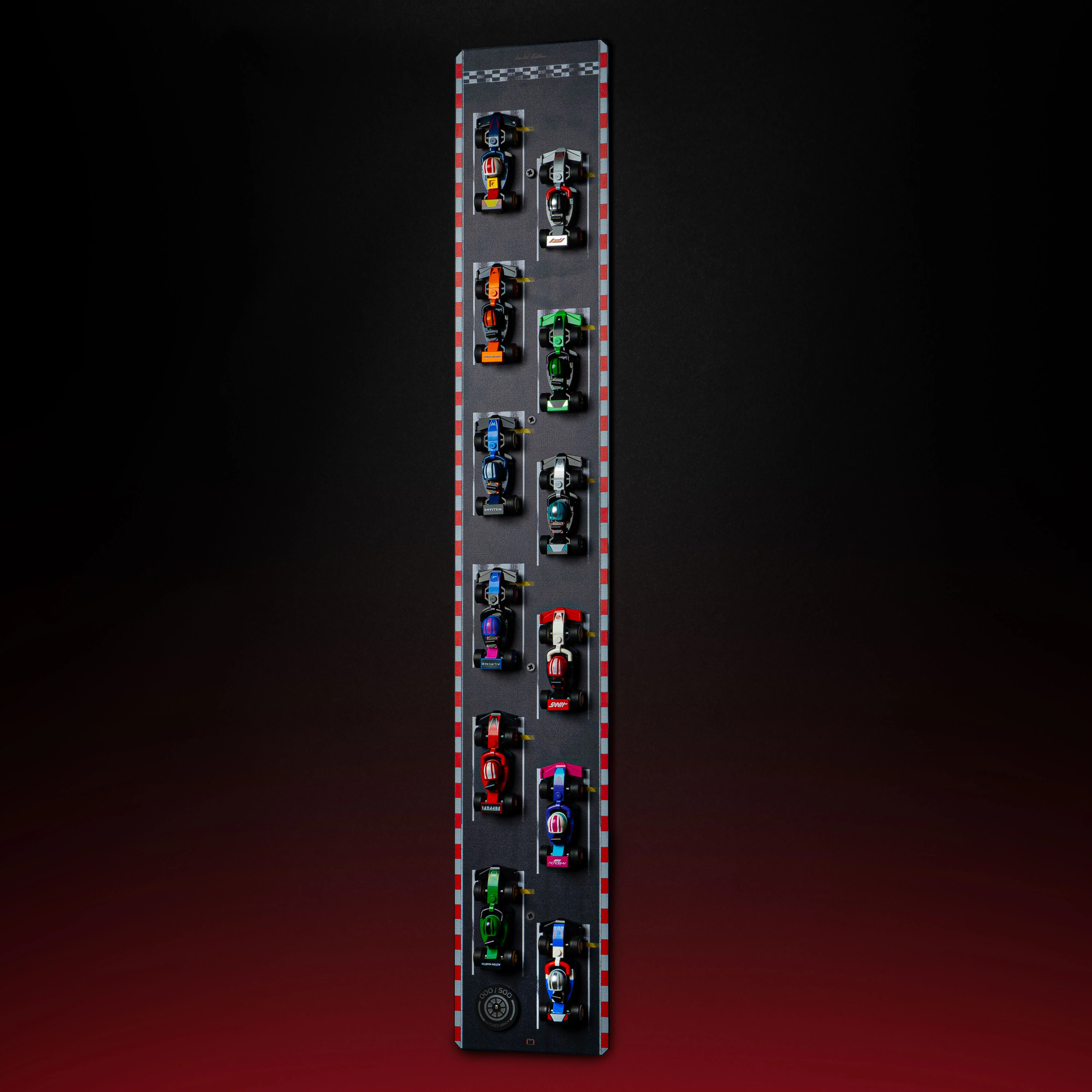 Limited Edition Wall Mounted Display Stand for LEGO® F1® Collectible Race Cars (71049) - Image 5