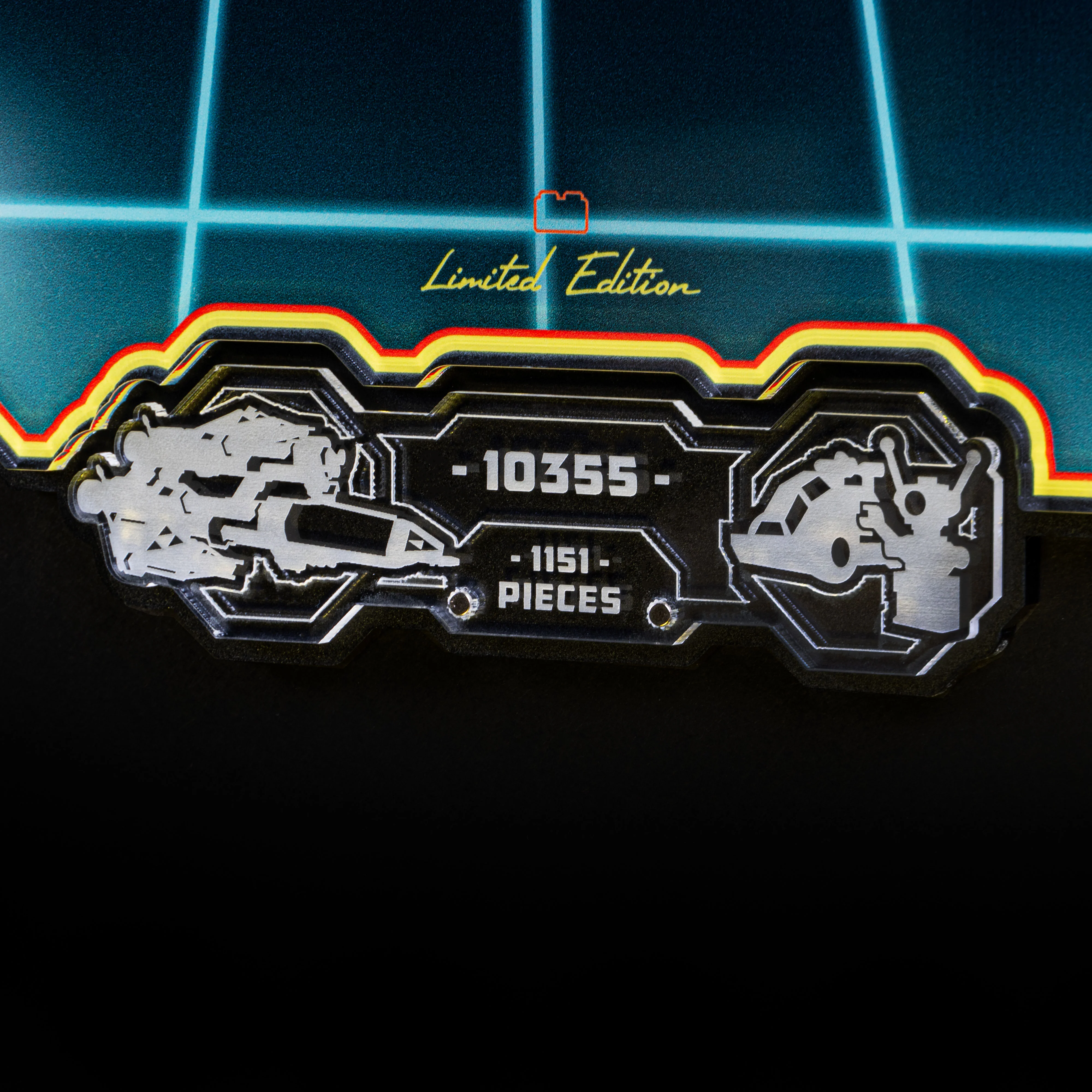 Limited Edition Wall Mounted Display Stand for LEGO® Icons: Blacktron Renegade (10355) - Image 5