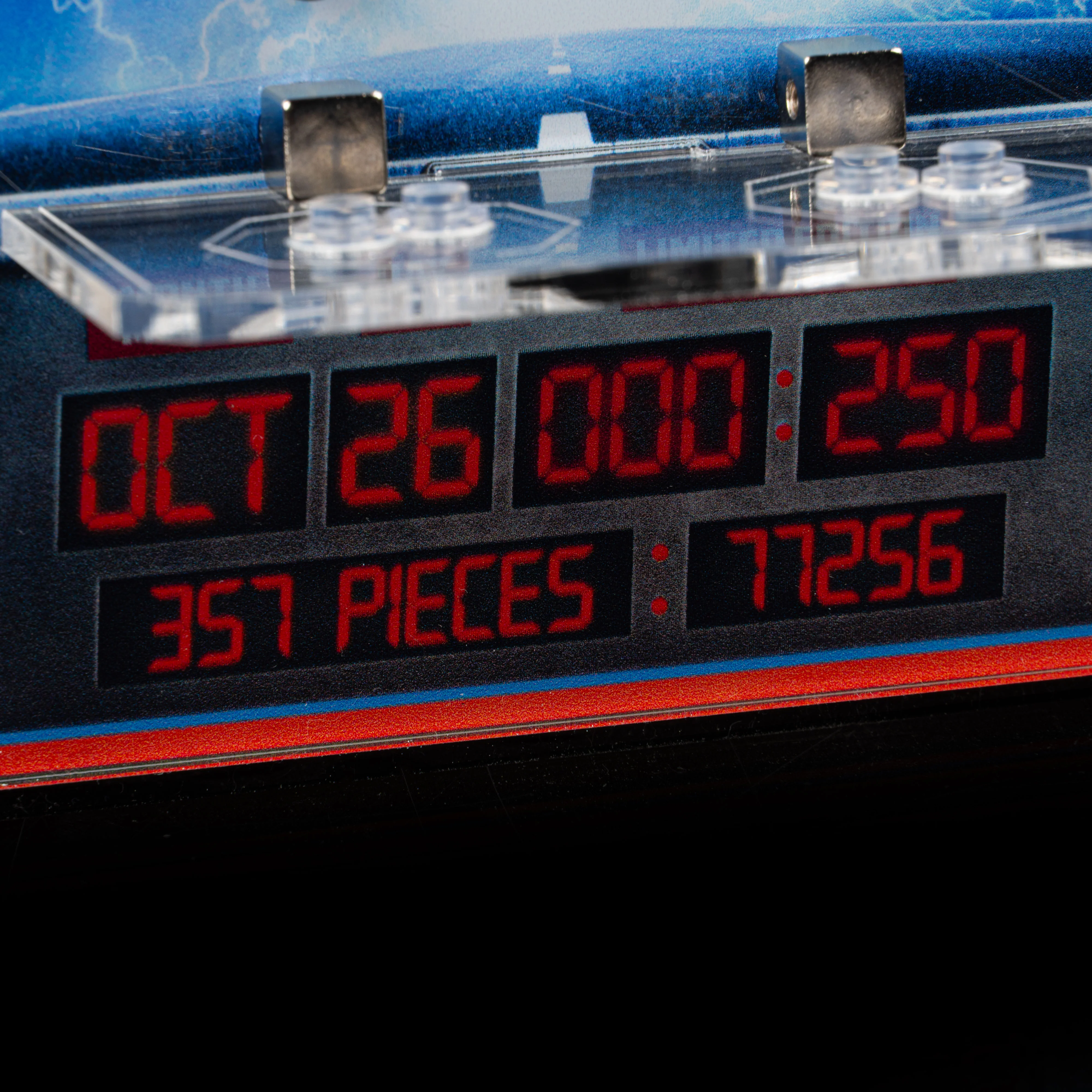 Limited Edition Wall Mounted Display Stand for LEGO® Speed Champions: Time Machine from Back to the Future (77256) - Image 7