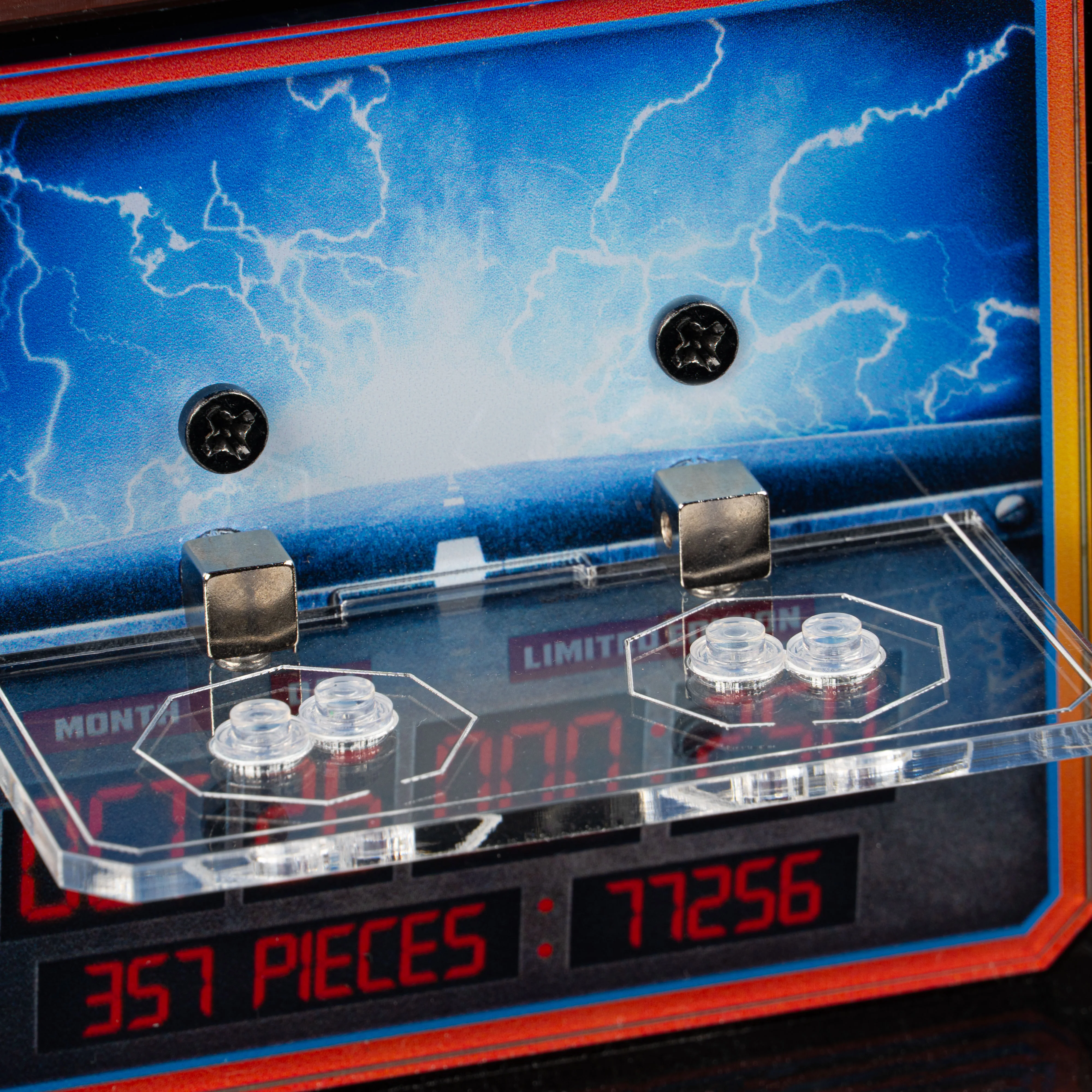 Limited Edition Wall Mounted Display Stand for LEGO® Speed Champions: Time Machine from Back to the Future (77256) - Image 8