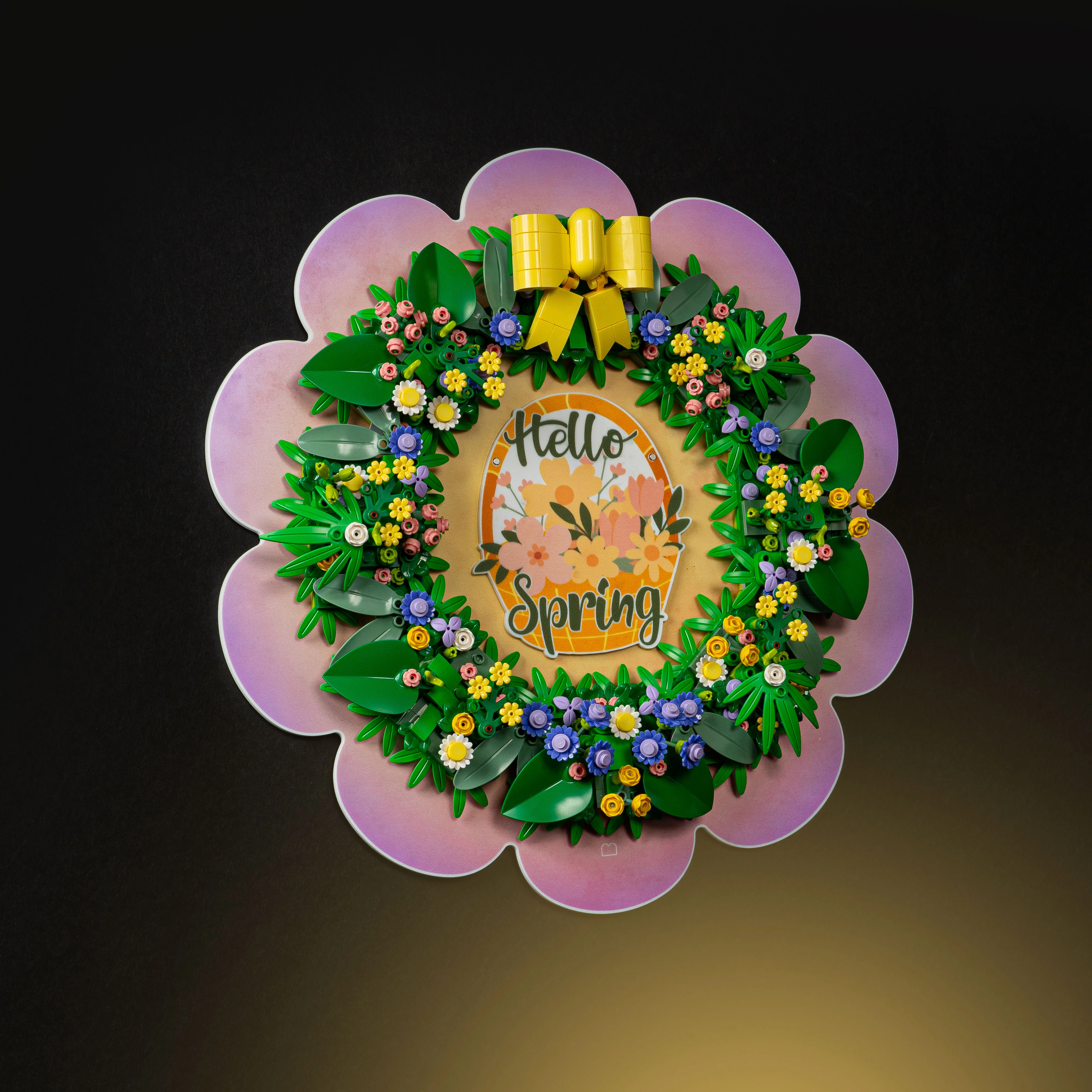 Limited Edition Wall Mounted Display Stand for LEGO® Spring Wreath (40957) - Image 3