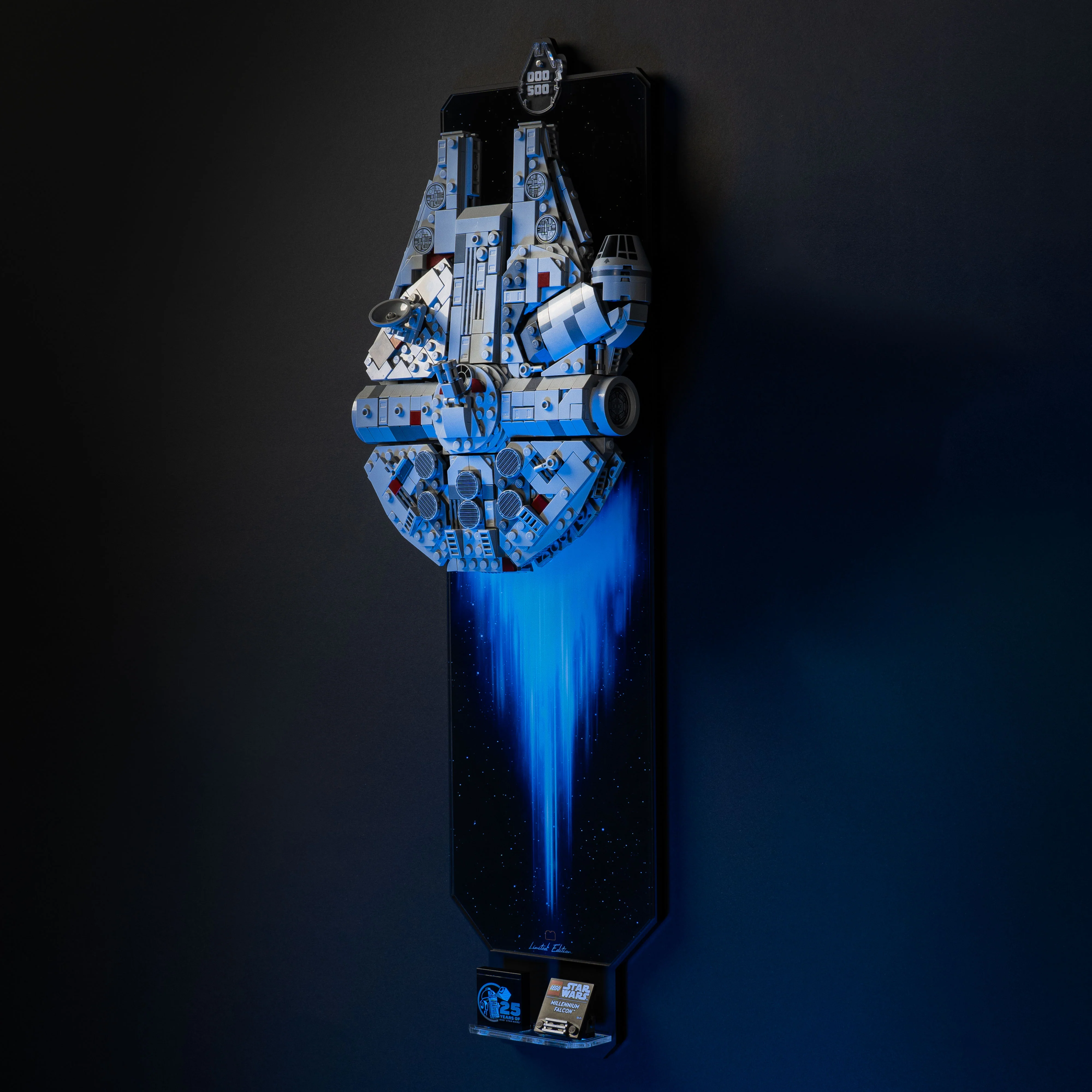 Limited Edition Wall Mounted Stand for LEGO® Star Wars™ Midi Scale Millennium Falcon™ (75375) - Image 3