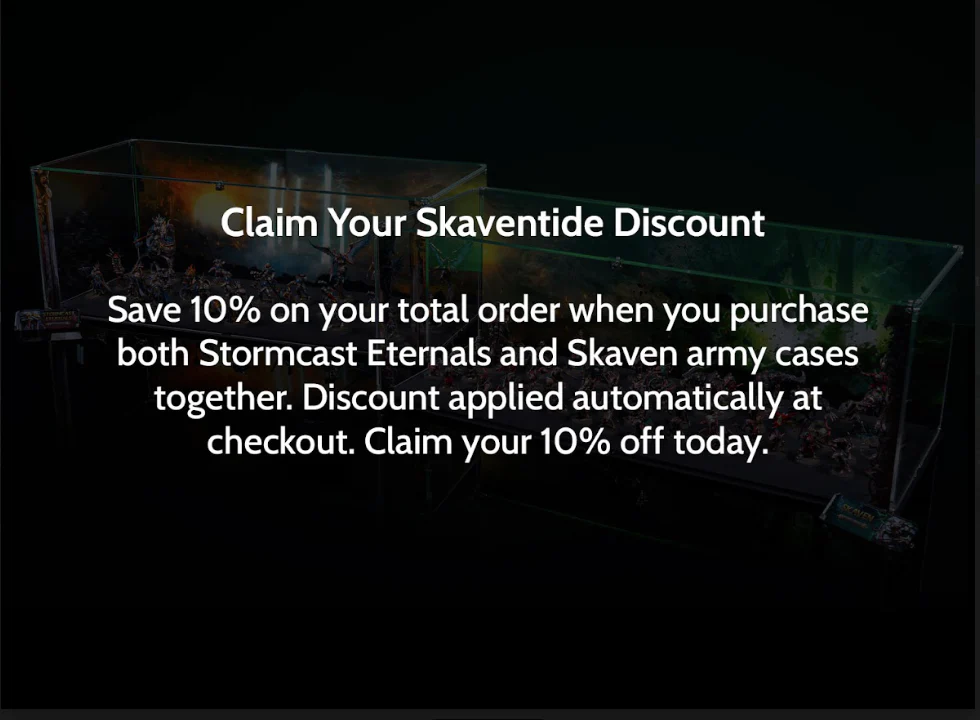 Limited Edition Display Case for Warhammer® Age of Sigmar: Skaventide - Skaven Army - Image 17