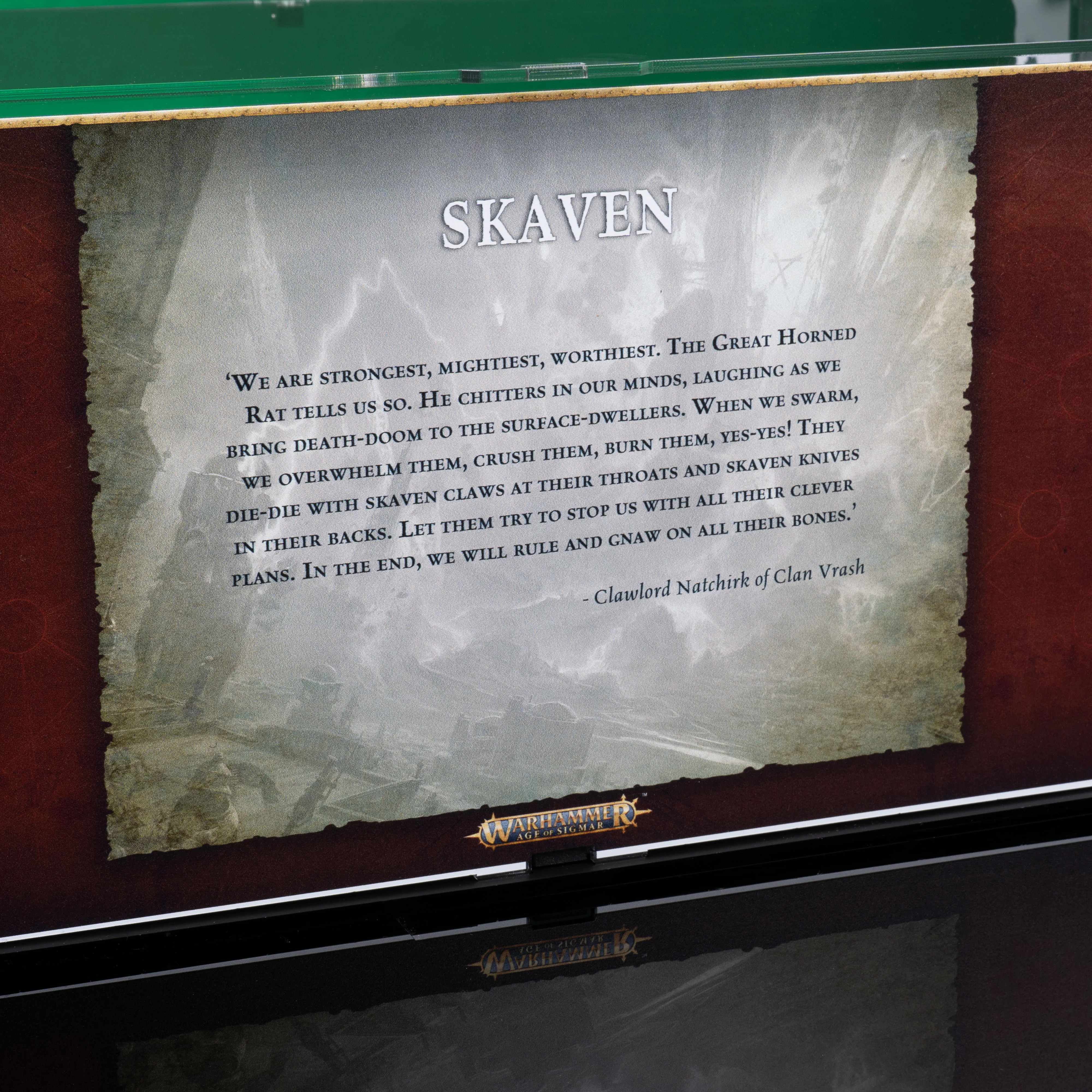 Limited Edition Display Case for Warhammer® Age of Sigmar: Skaventide - Skaven Army - Image 5