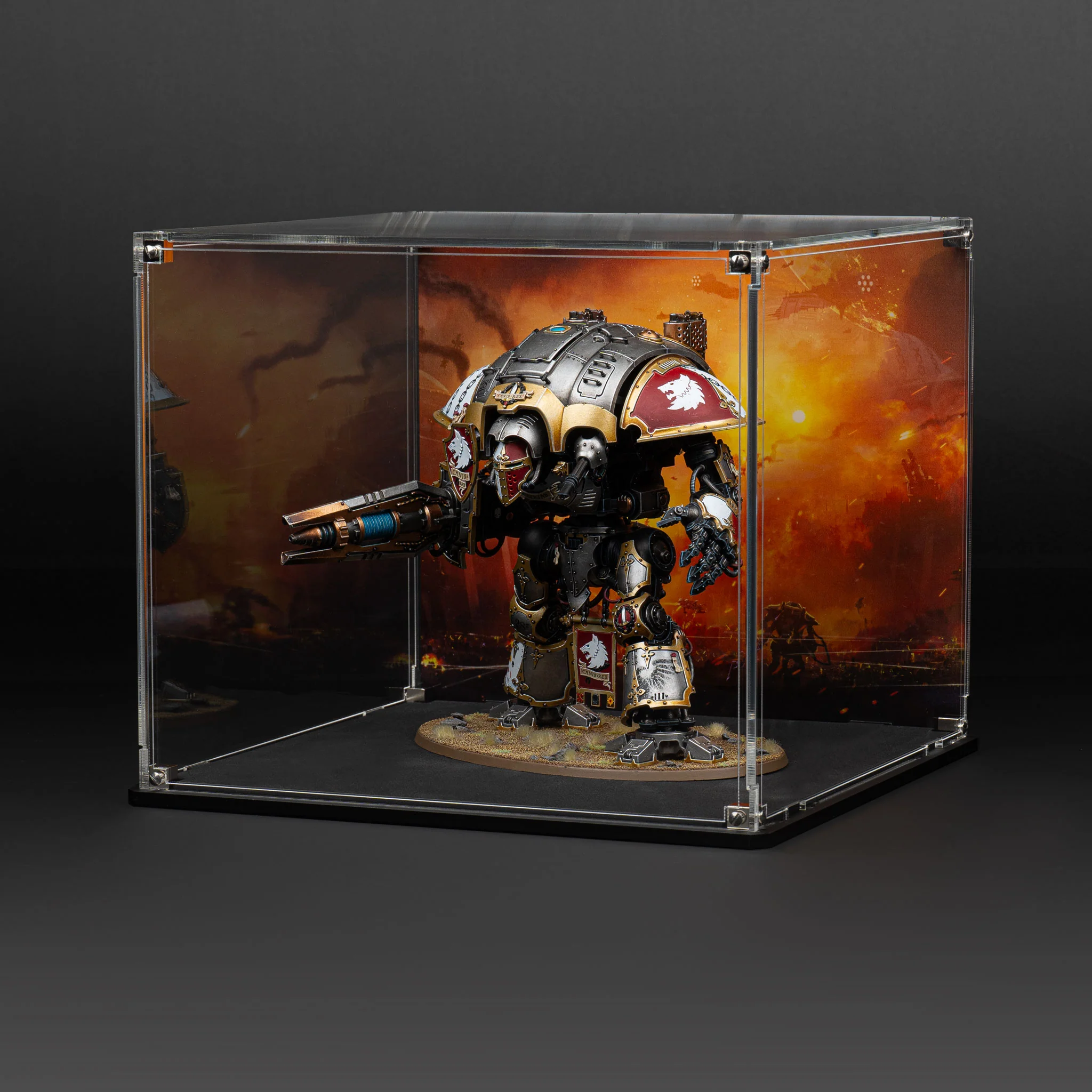 Oversized Miniature Display Case for Warhammer® with Endless War Background - Image 6