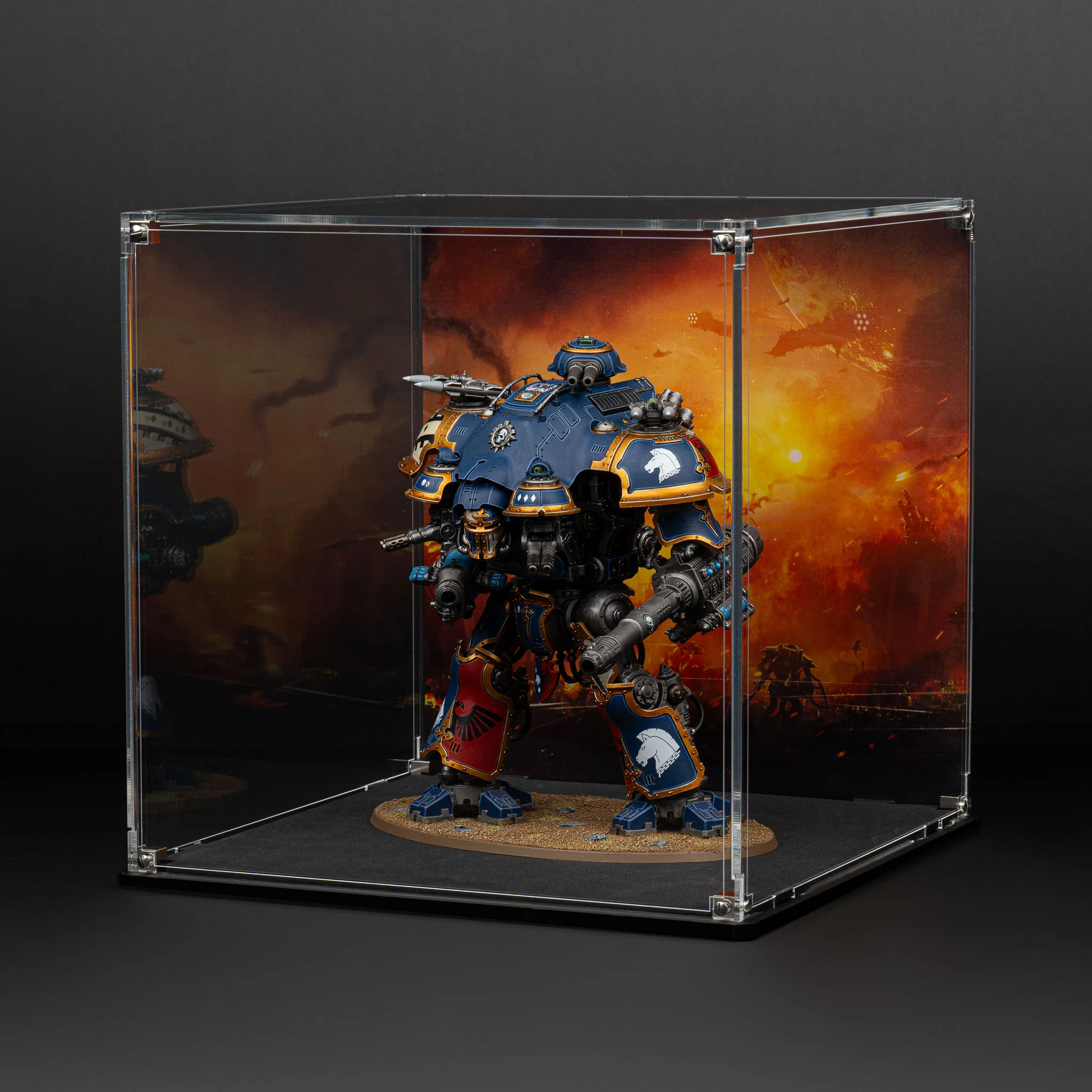Oversized Miniature Display Case for Warhammer® with Endless War Background - Image 7