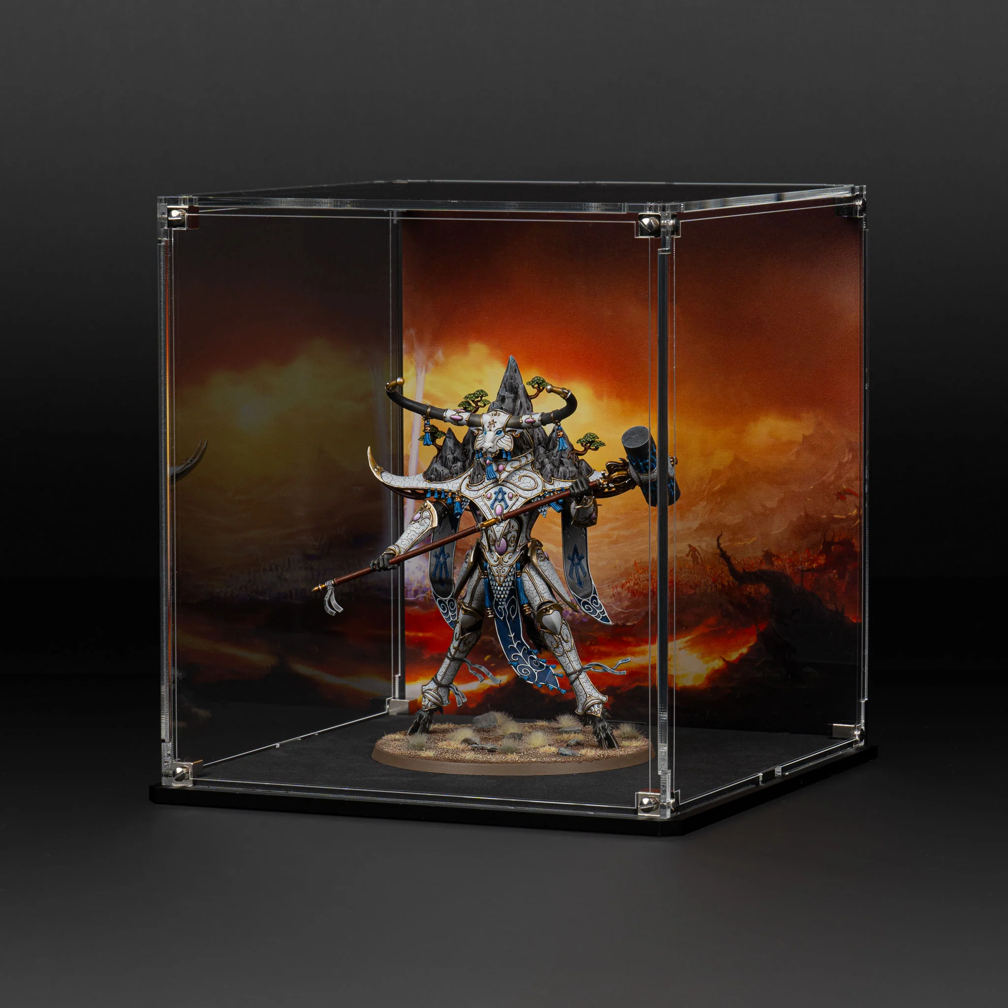 Oversized Miniature Display Case for Warhammer® with Eternal Conflict Background - Image 3