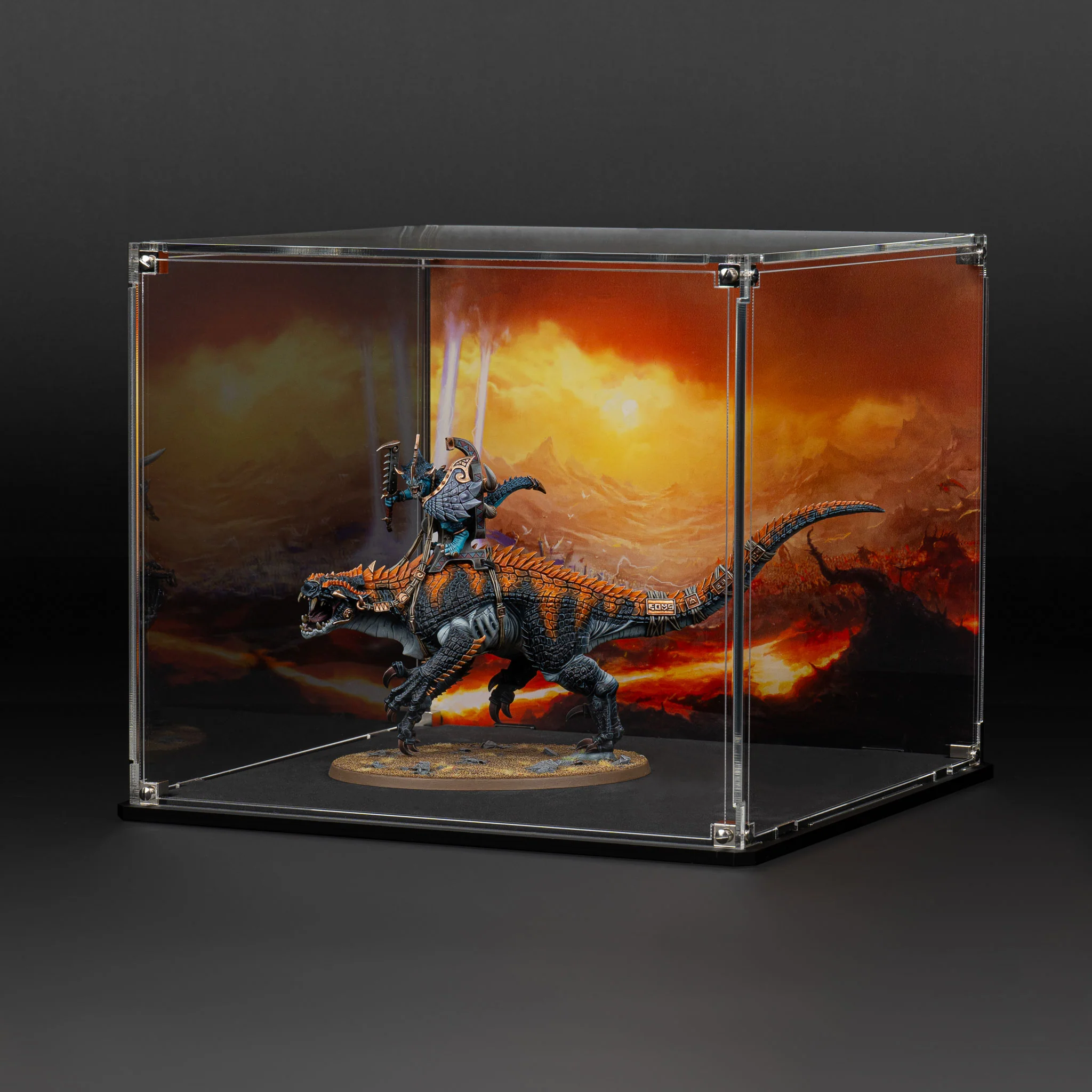 Oversized Miniature Display Case for Warhammer® with Eternal Conflict Background - Image 5