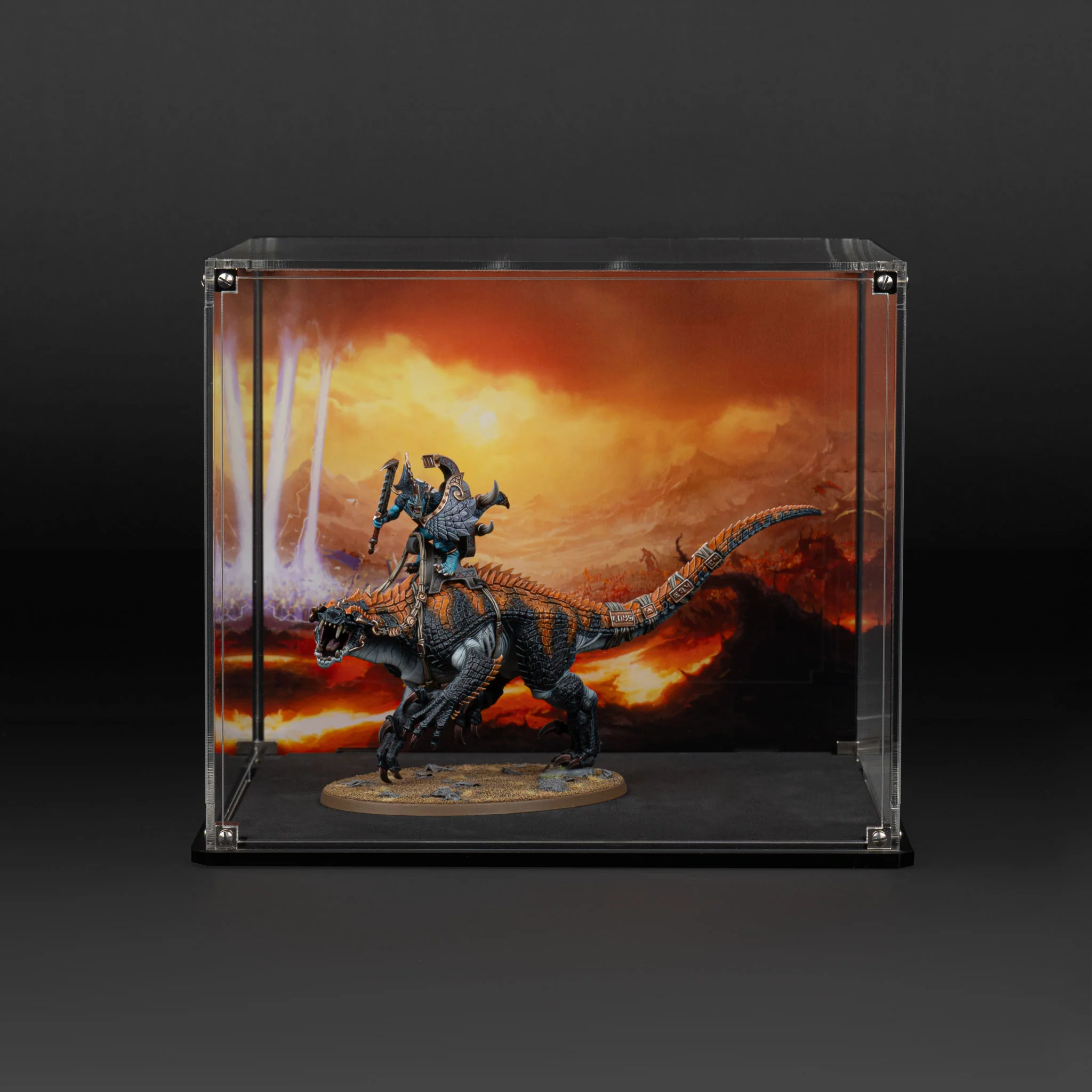 Oversized Miniature Display Case for Warhammer® with Eternal Conflict Background - Image 6