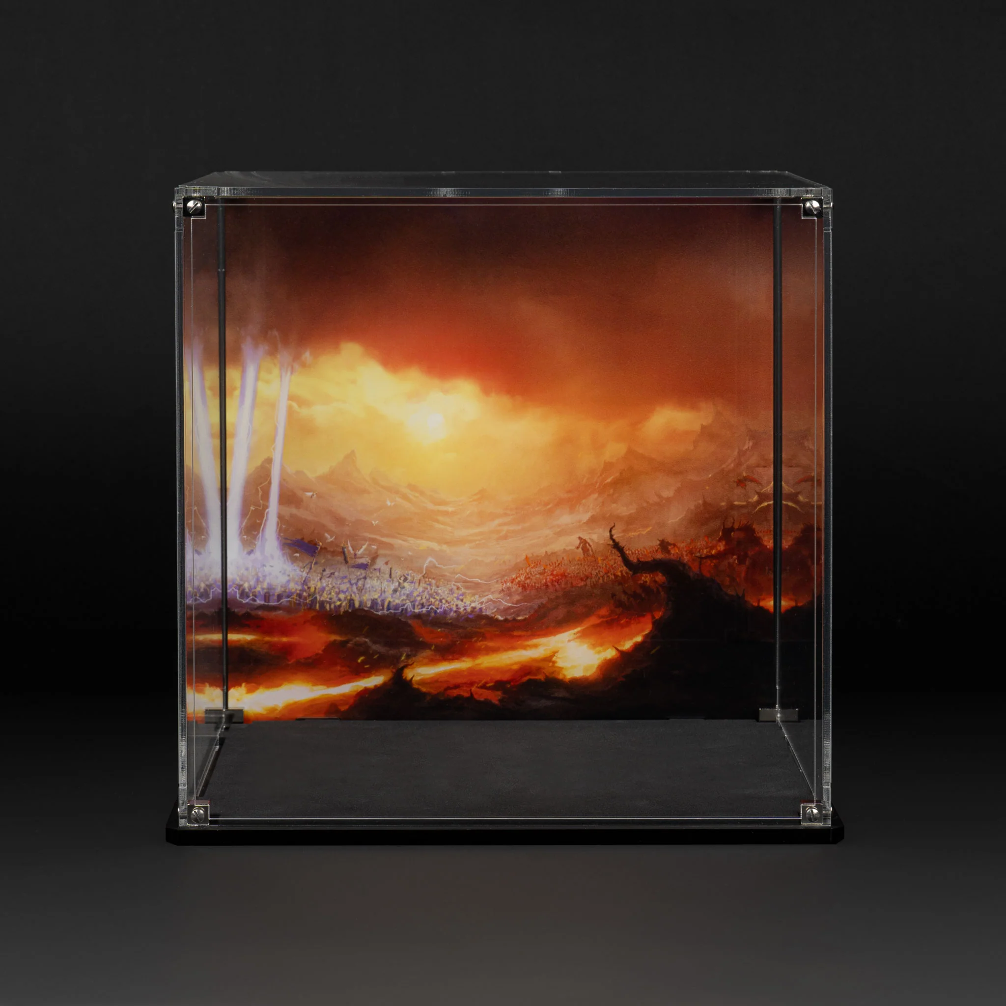 Oversized Miniature Display Case for Warhammer® with Eternal Conflict Background - Image 9