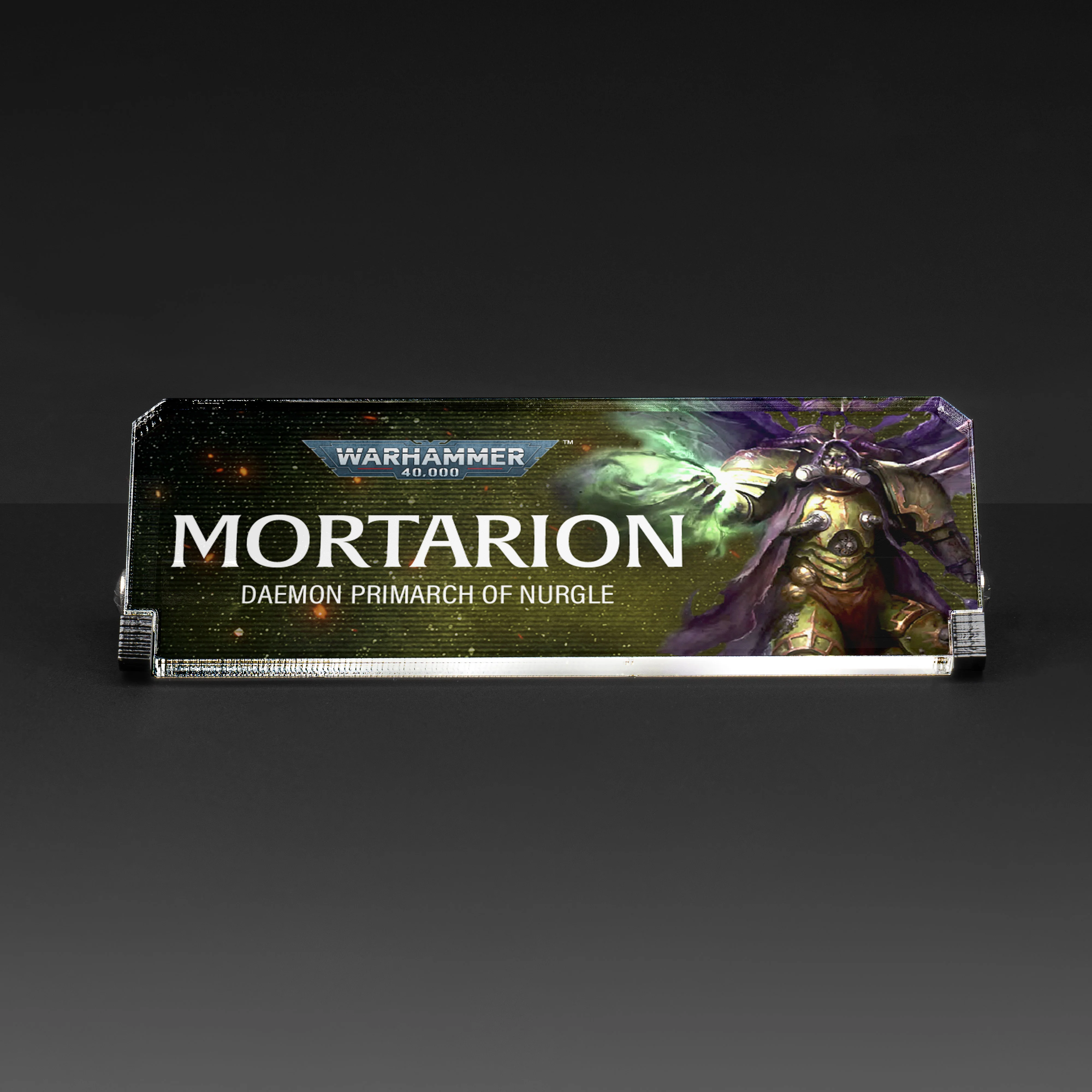 Plaque for Warhammer® 40,000 Mortarion, Daemon Primarch of Nurgle - Image 2
