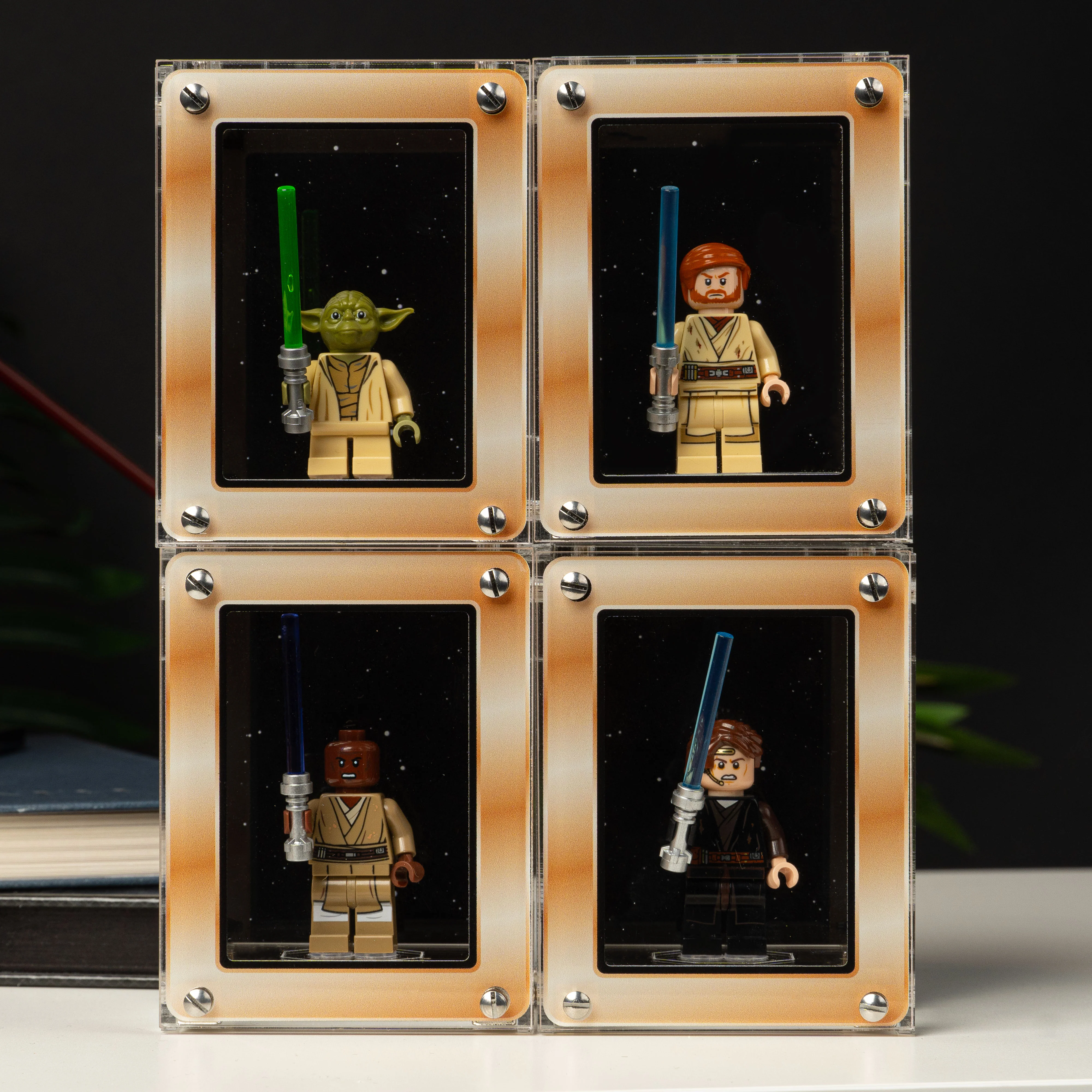 Star Wars™ Gold Themed Modular Display Case for LEGO® Minifigures - Image 9