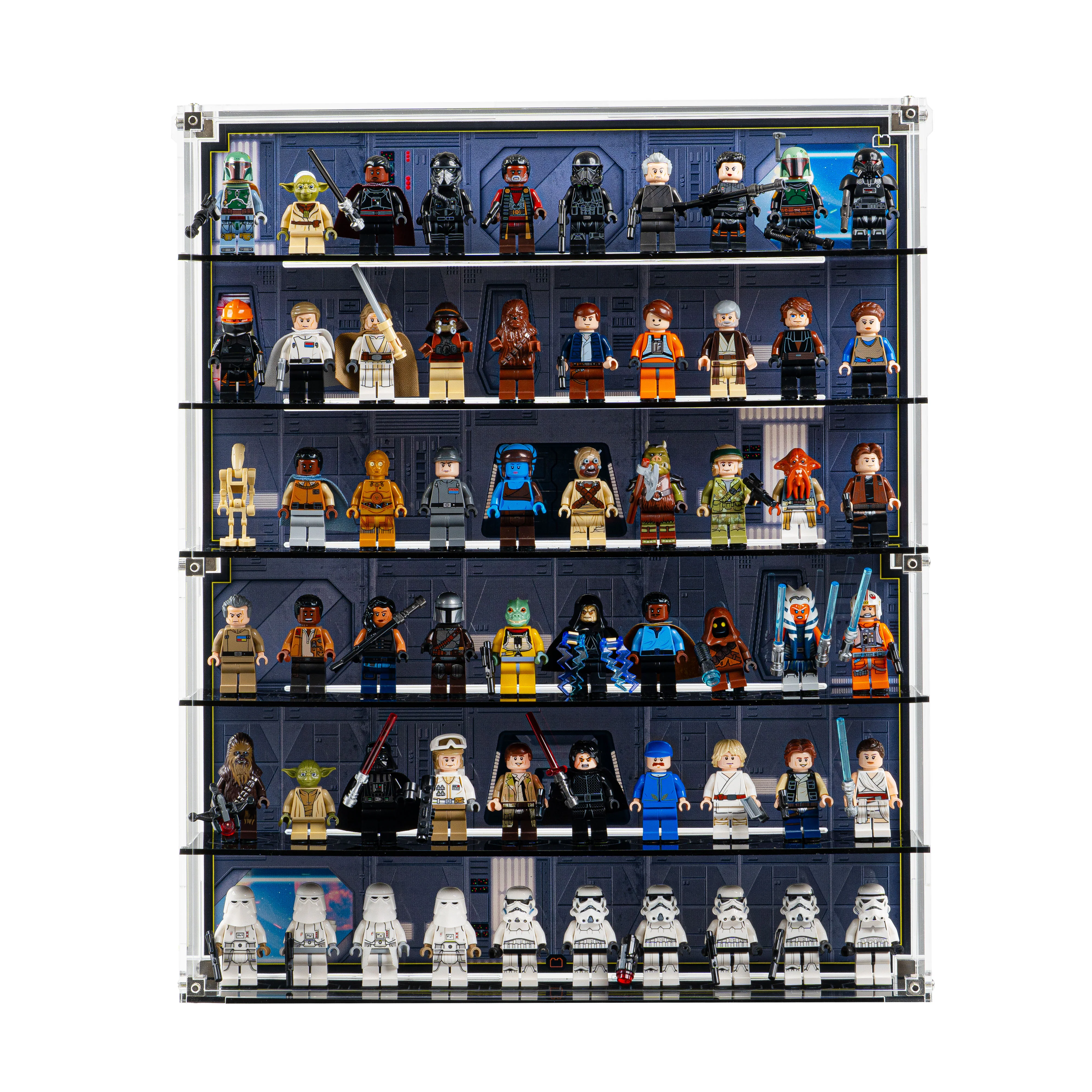 Star Wars Themed Wall Mounted Tiered Display Cases for LEGO® Minifigures - Image 13