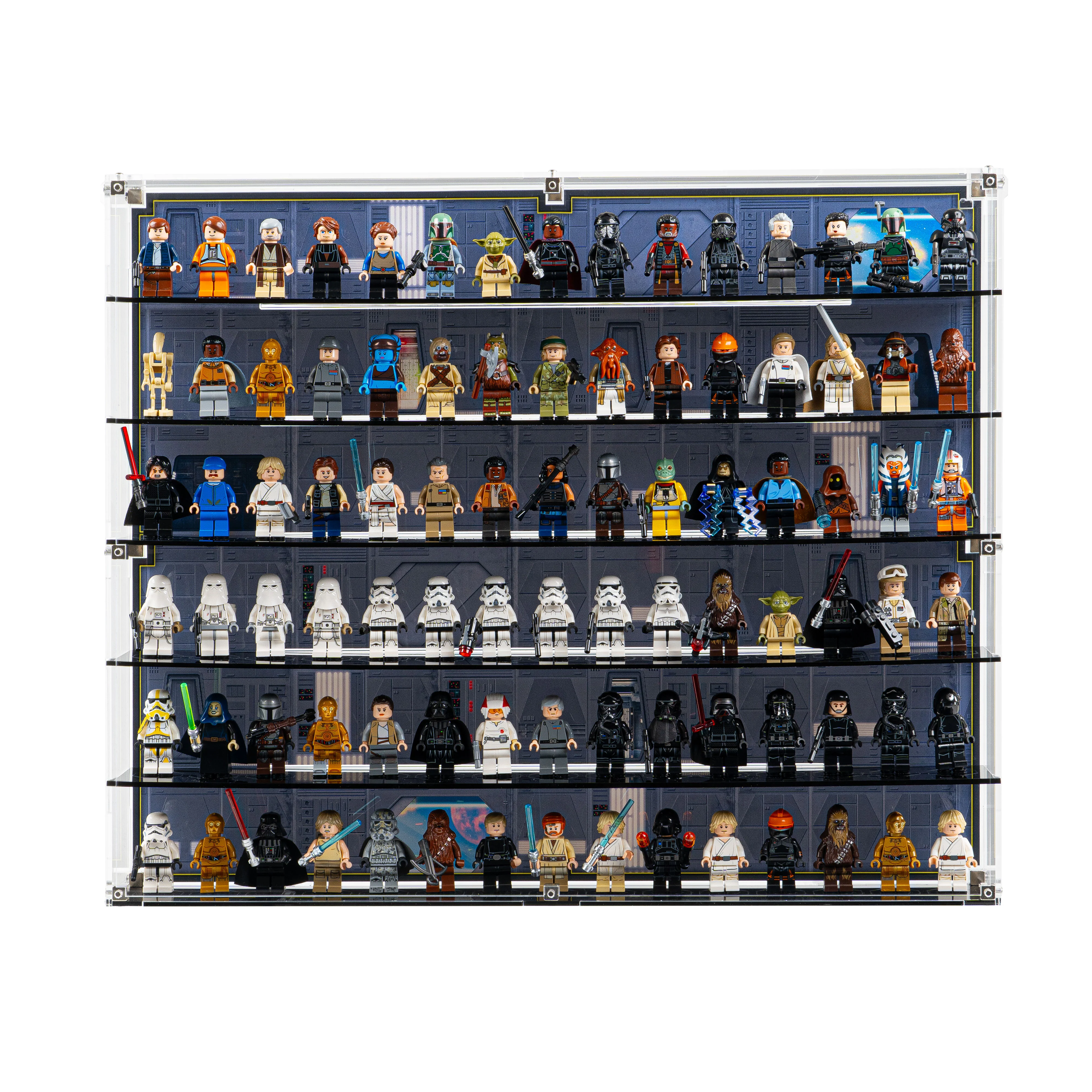 Star Wars Themed Wall Mounted Tiered Display Cases for LEGO® Minifigures - Image 14