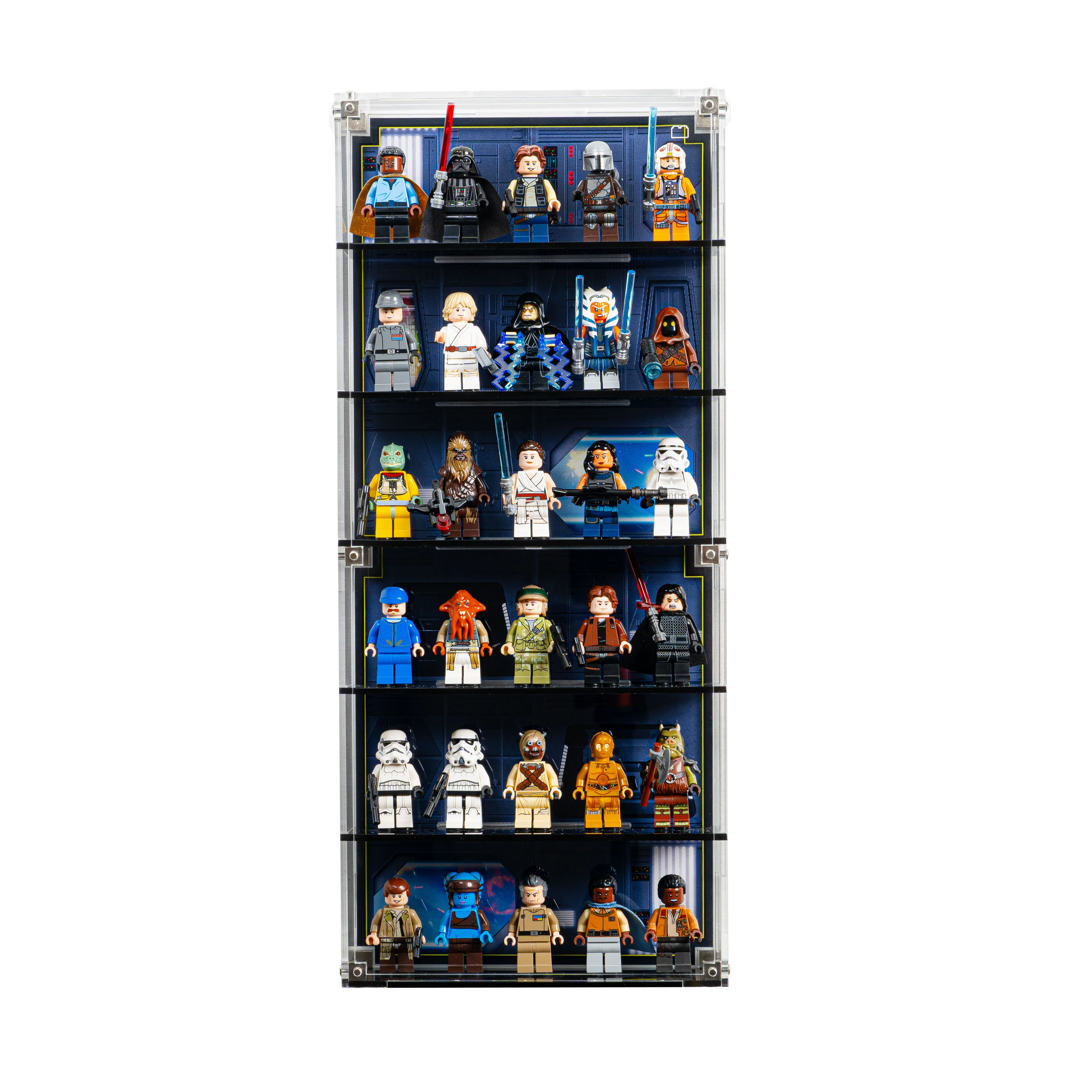 Star Wars Themed Wall Mounted Tiered Display Cases for LEGO® Minifigures - Image 17