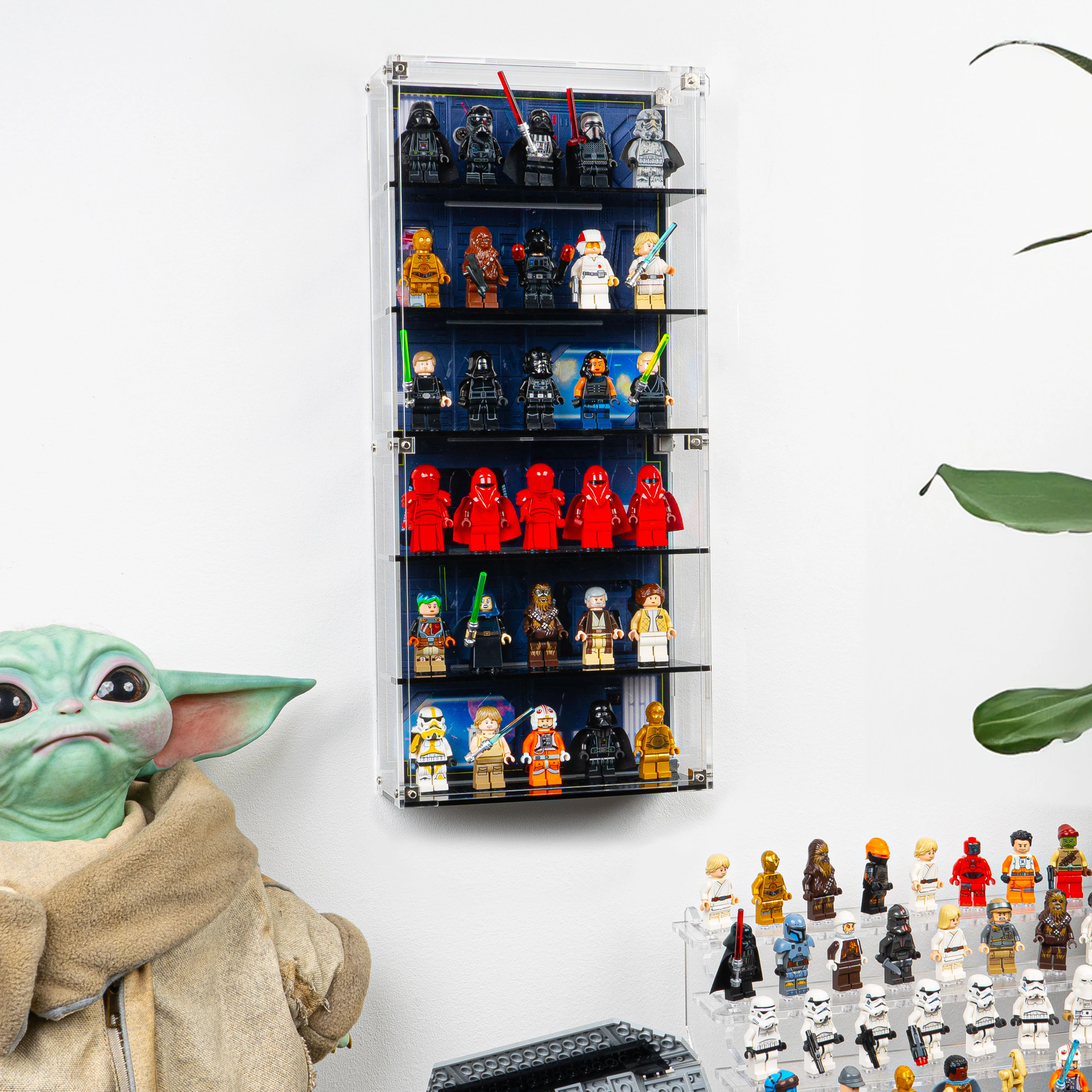 Star Wars Themed Wall Mounted Tiered Display Cases for LEGO® Minifigures - Image 23