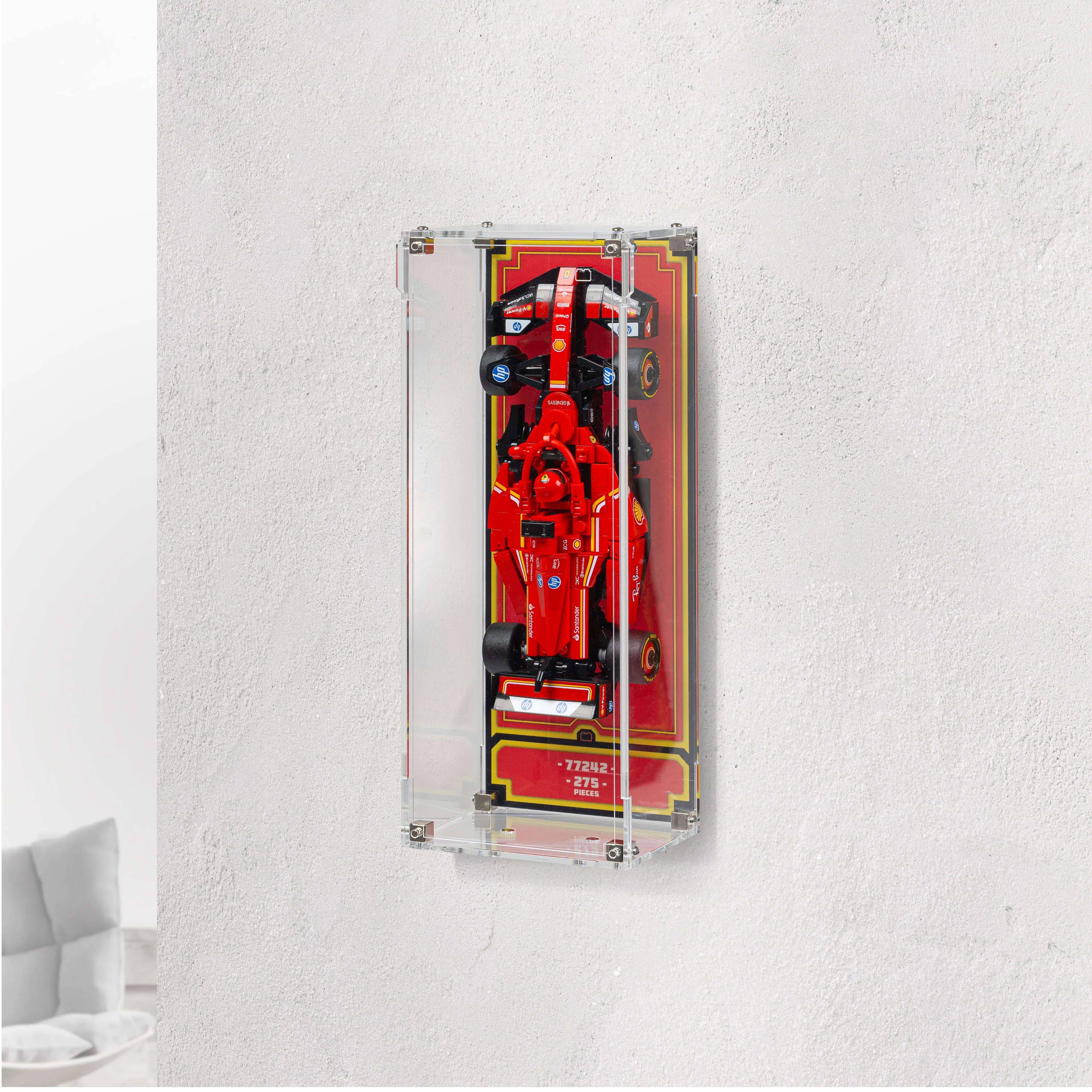 Wall Mountable Display Case for LEGO® Speed Champions: Formula 1 Range - Image 3
