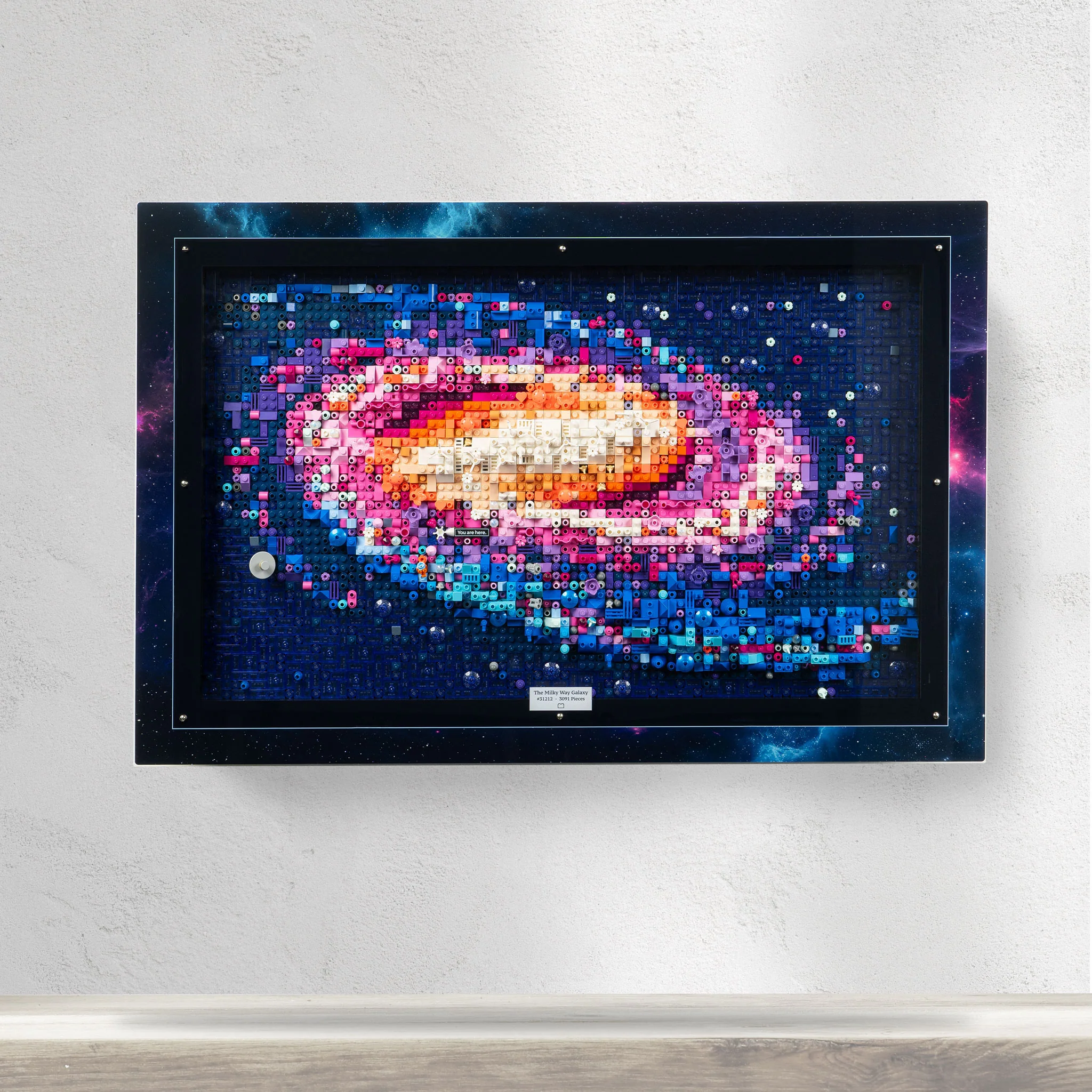 Wall Mounted Display Case for LEGO® Art: The Milky Way Galaxy (31212) - Image 3