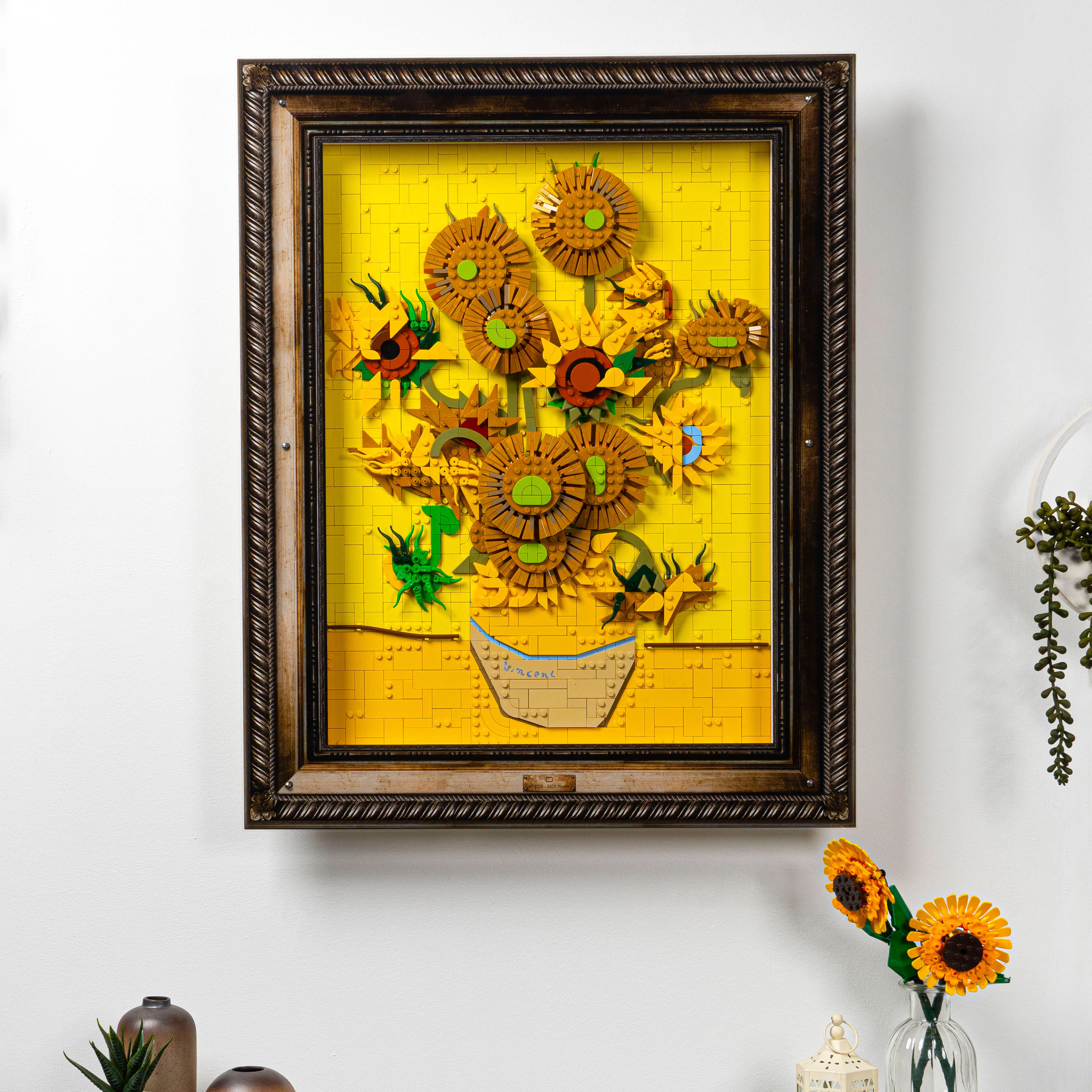 Wall Mounted Display Case for LEGO® Art: Vincent van Gogh - Sunflowers (31215) - Image 10