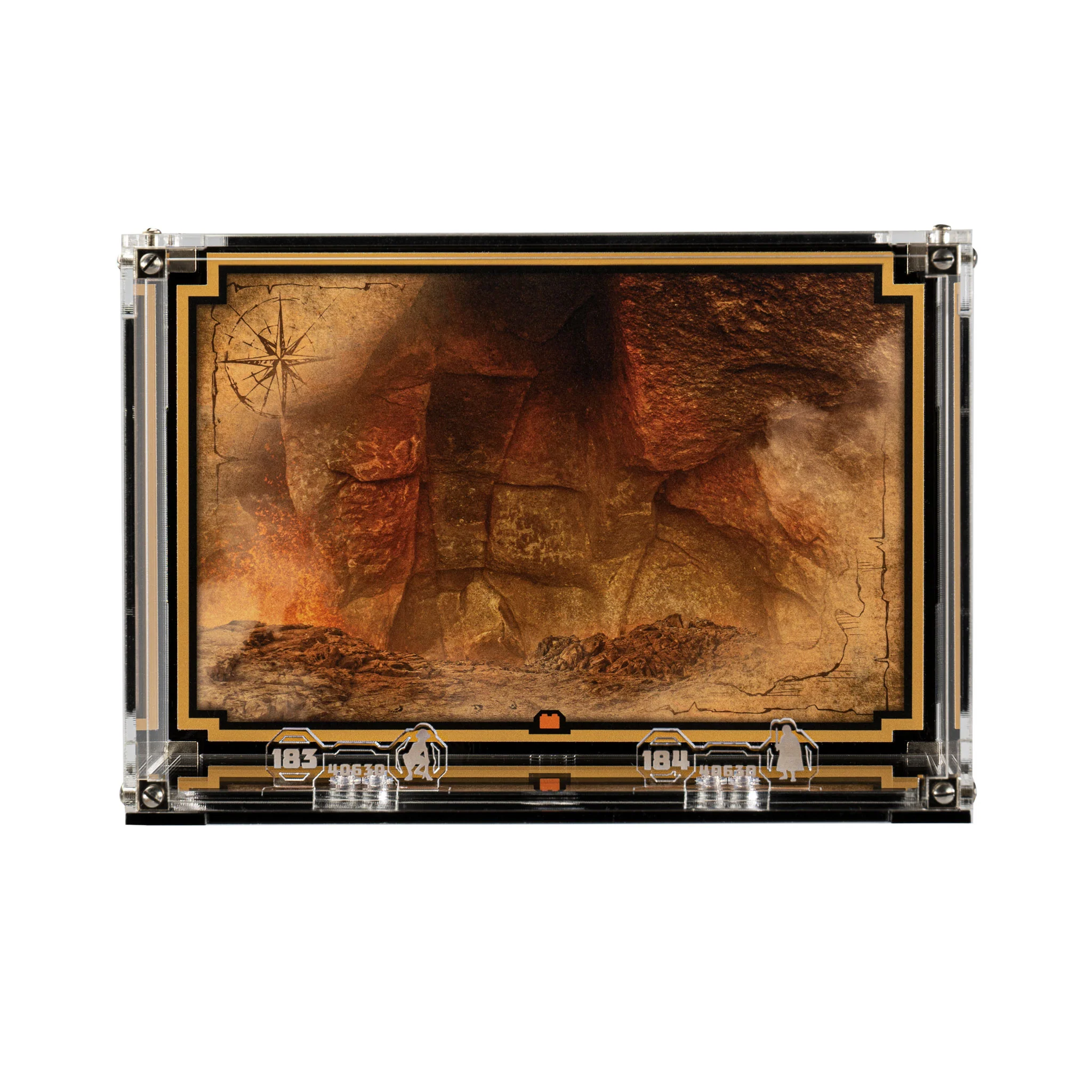 Wall mounted Display Case for LEGO® Brickheadz: Frodo™ & Gollum™ (40630) - Image 3