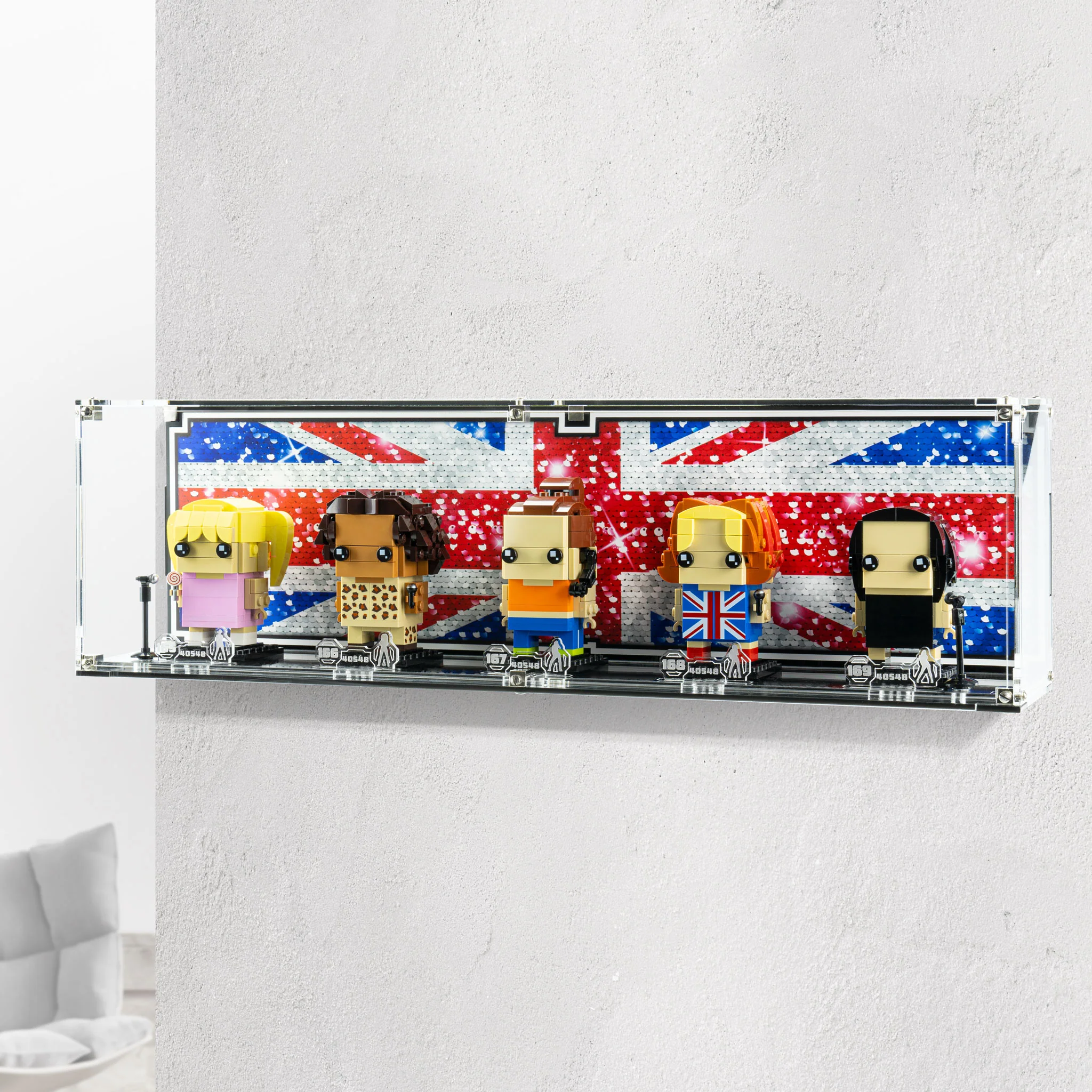 Wall Mounted Display Case for LEGO® Brickheadz Spice Girls Tribute (40548) - Image 2