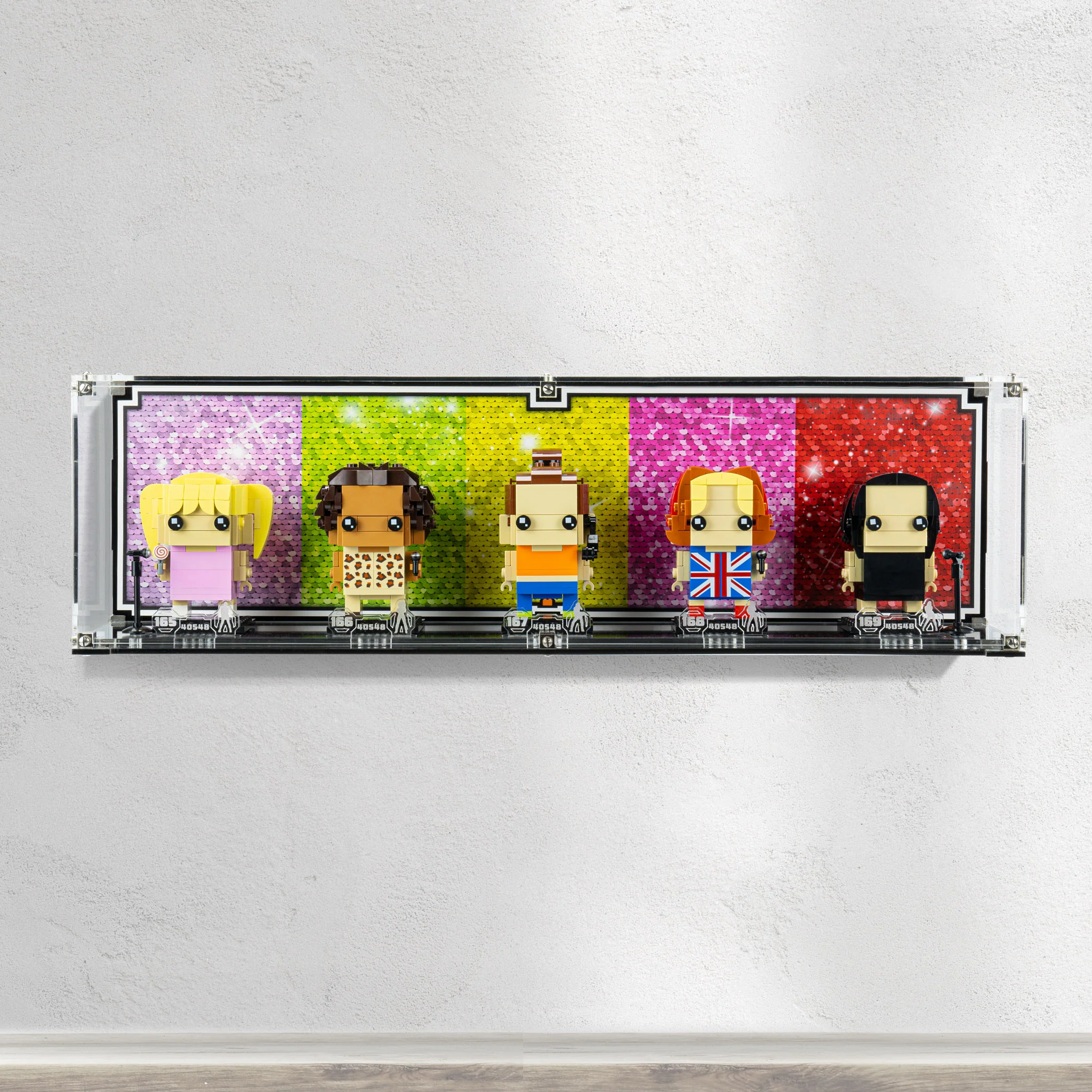 Wall Mounted Display Case for LEGO® Brickheadz Spice Girls Tribute (40548) - Image 4