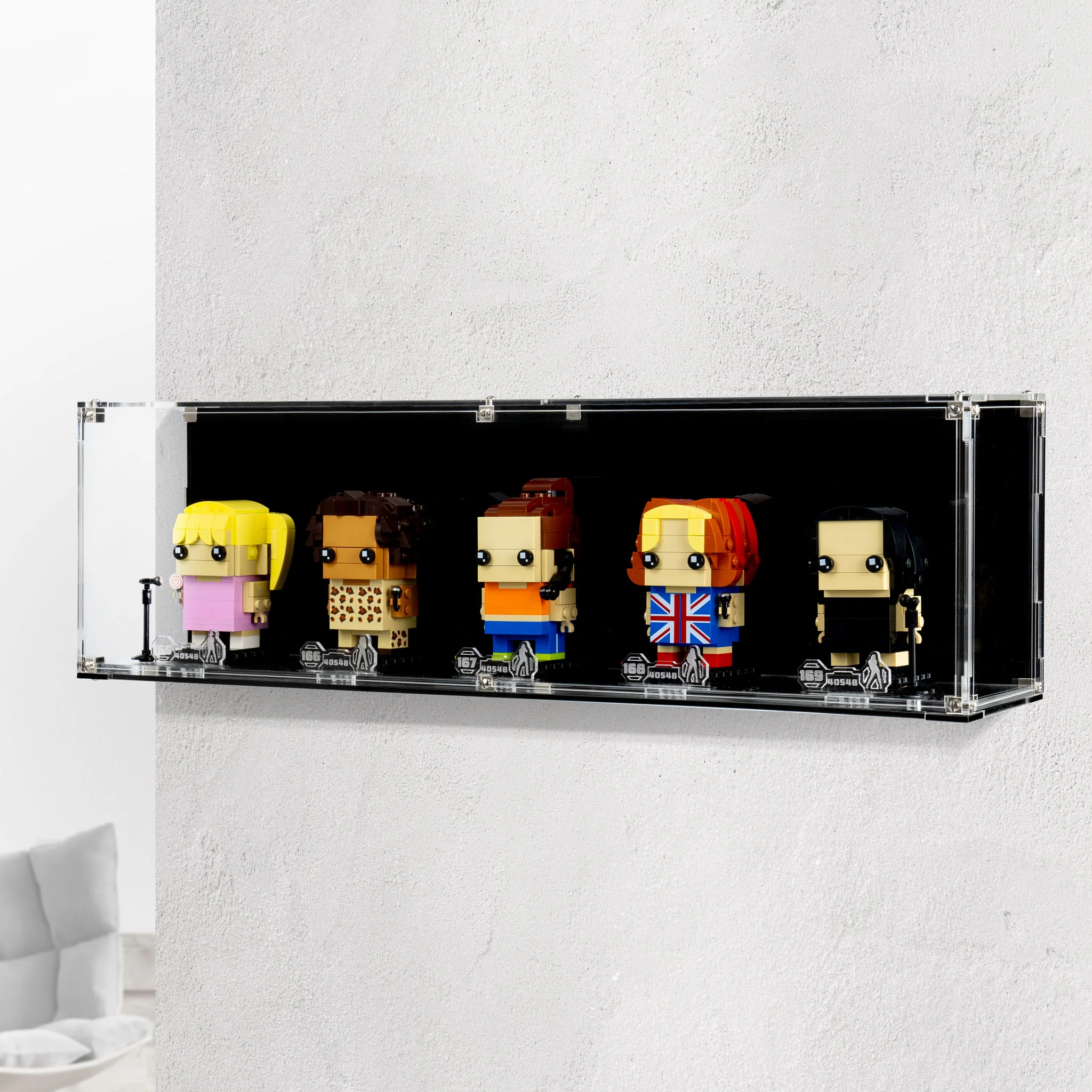 Wall Mounted Display Case for LEGO® Brickheadz Spice Girls Tribute (40548) - Image 8