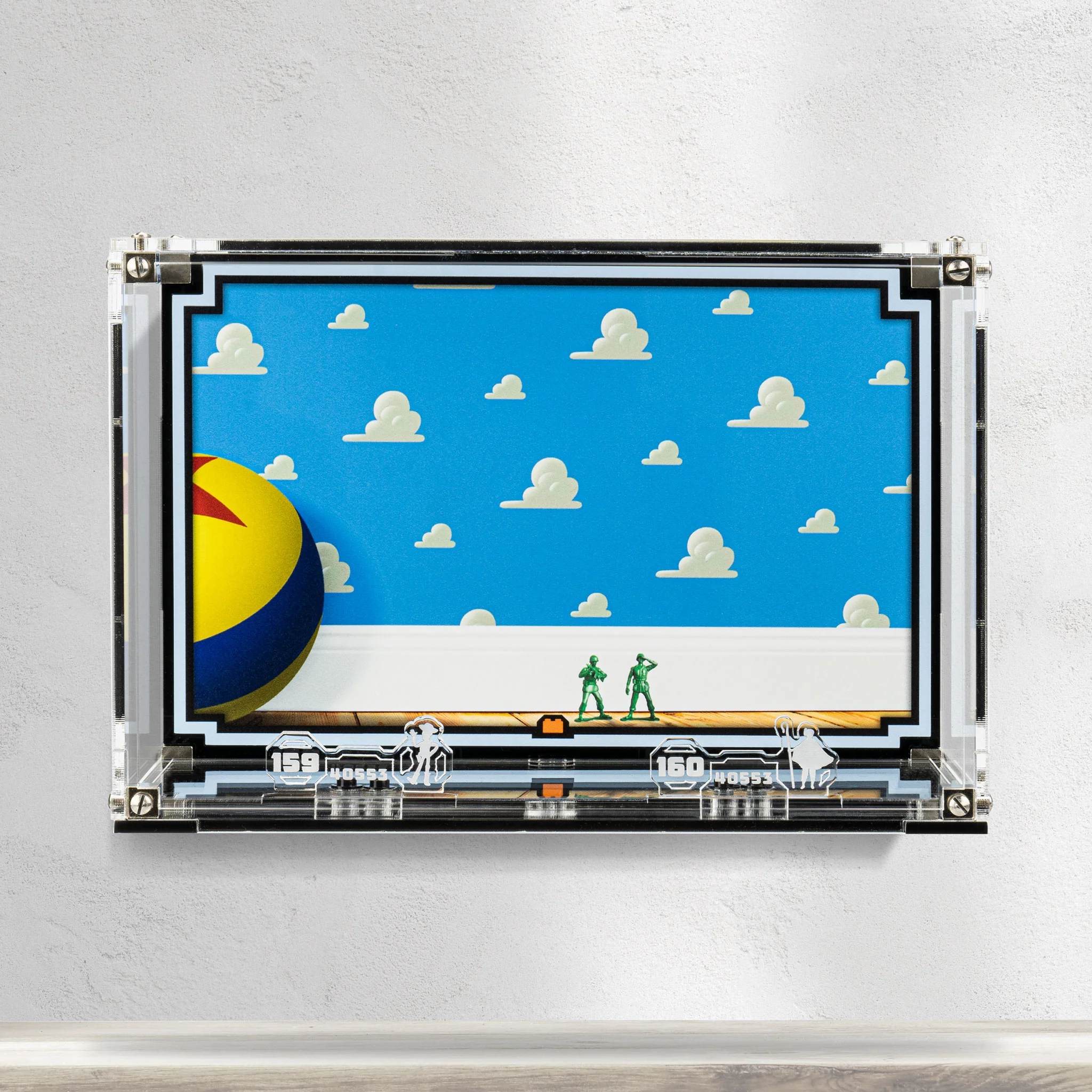 Wall Mounted Display Case for LEGO® Brickheadz Woody & Bo Peep (40553) - Image 3