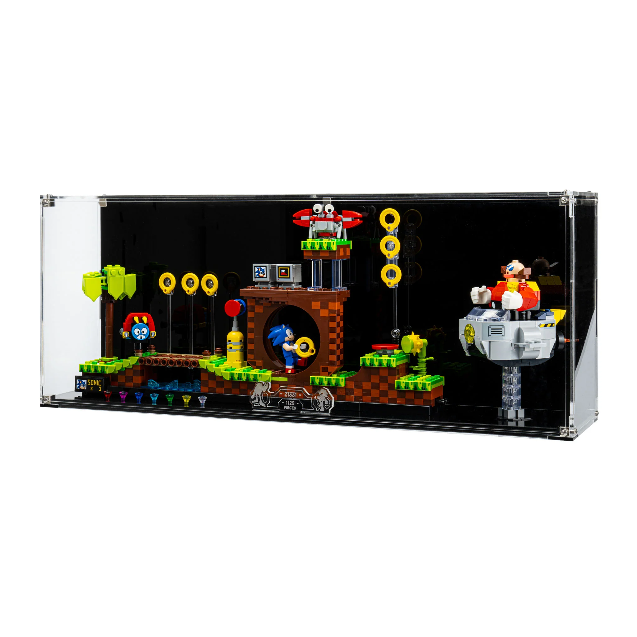 Wall Mounted Display Case for LEGO® IDEAS: Sonic the Hedgehog™ – Green Hill Zone (21331) - Image 8