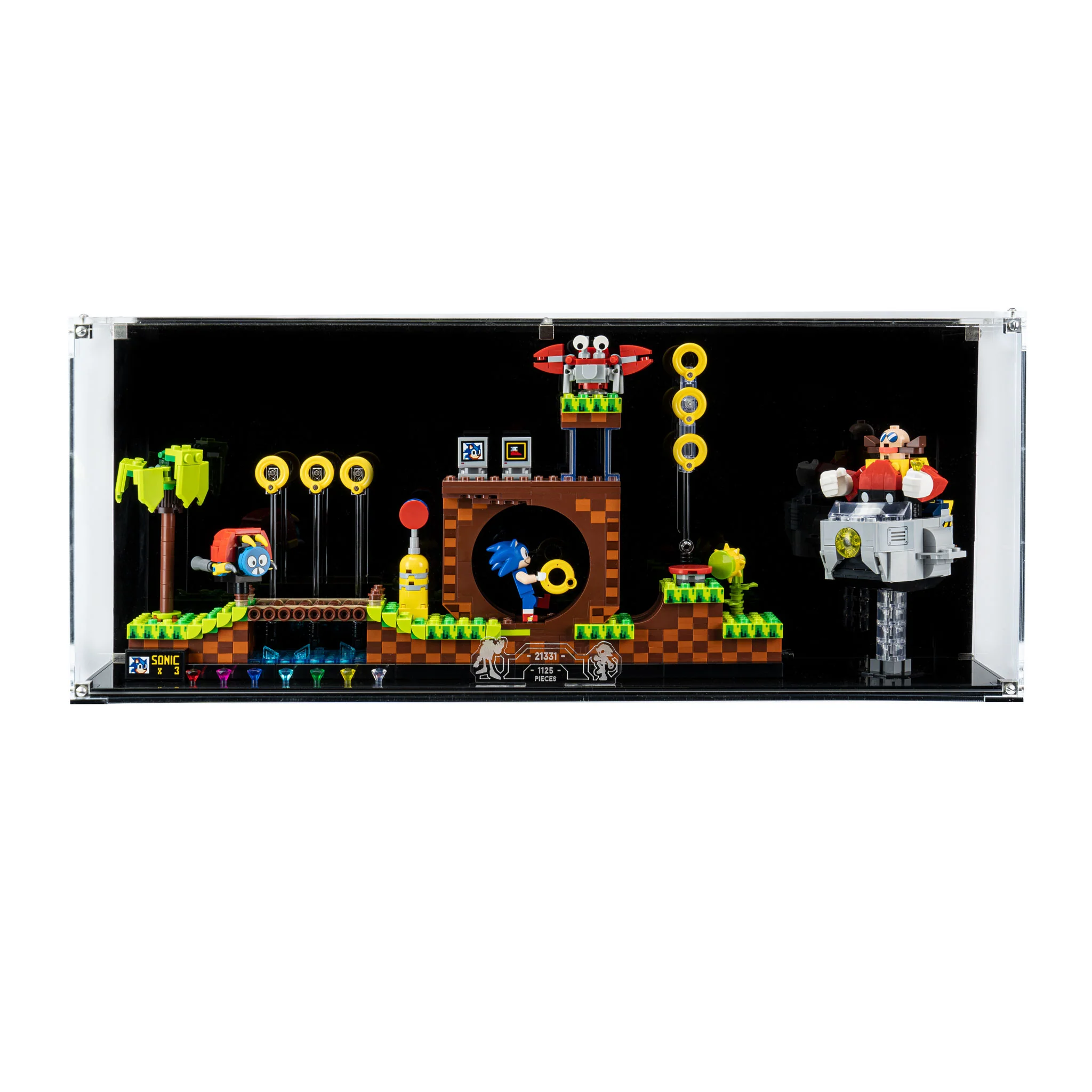 Wall Mounted Display Case for LEGO® IDEAS: Sonic the Hedgehog™ – Green Hill Zone (21331) - Image 9