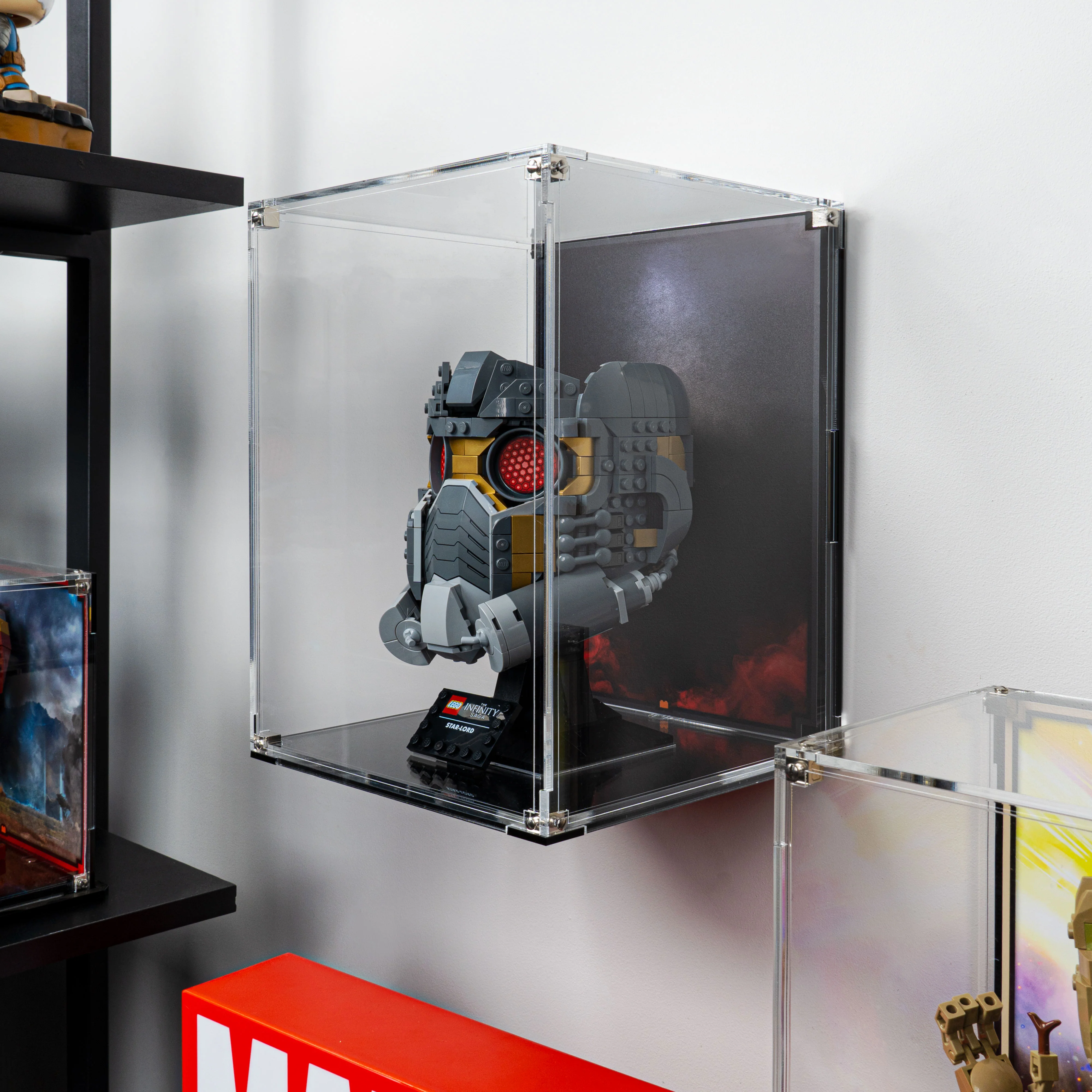 Wall Mounted Display Case for LEGO® Marvel Star-Lord's Helmet (76251) - Image 15