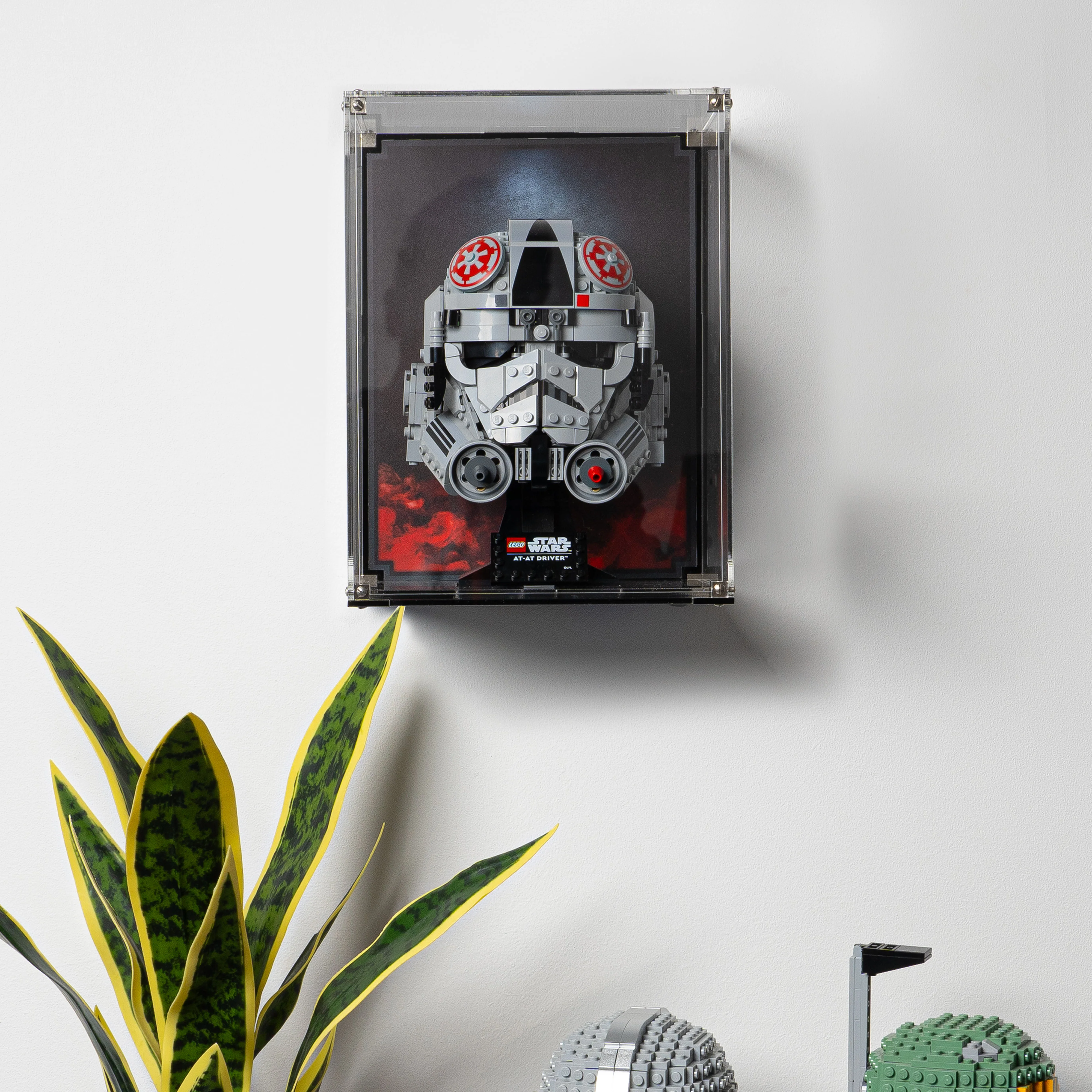 Wall-Mounted Display Case for LEGO® Star Wars: AT-AT Driver Helmet (75429) - Image 14