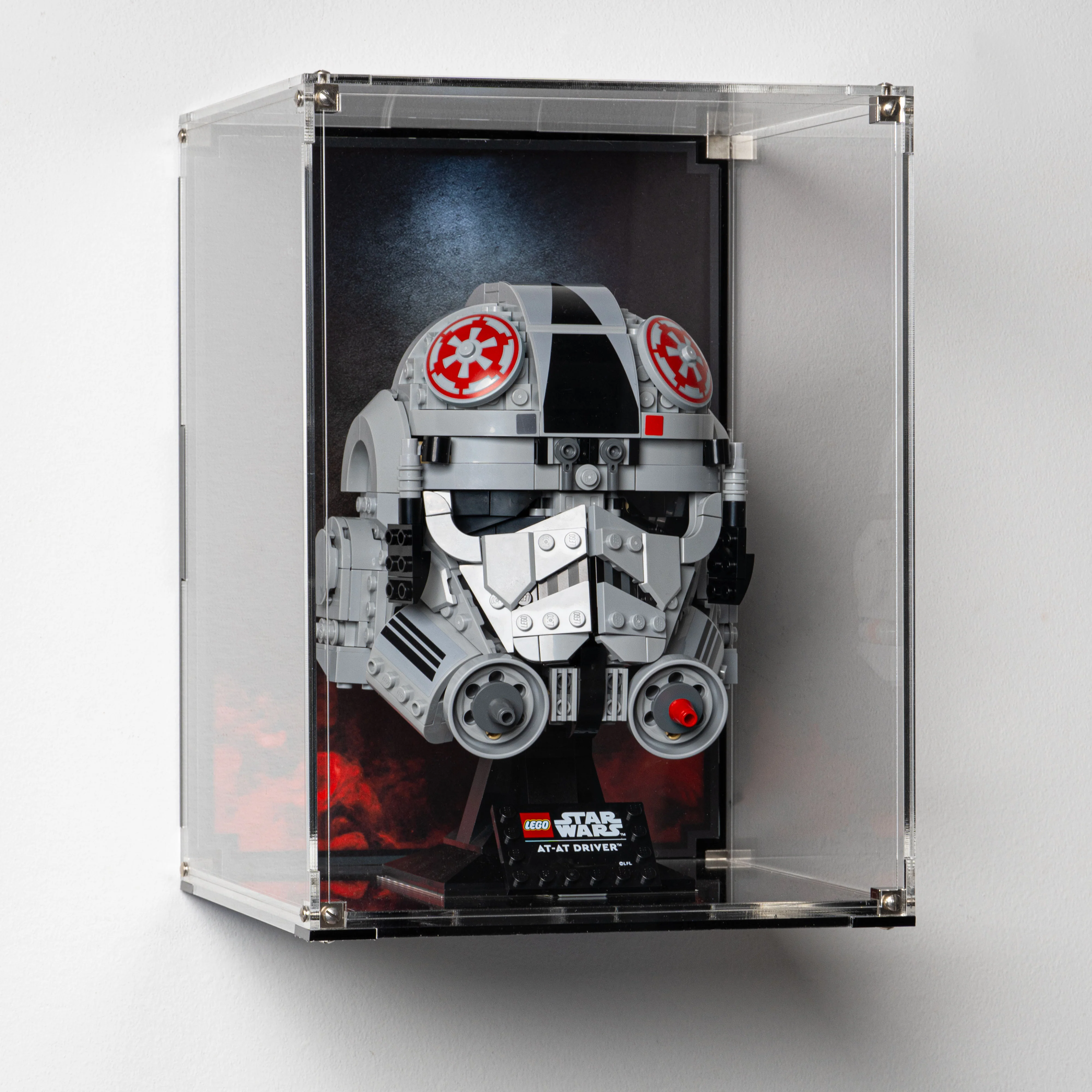 Wall-Mounted Display Case for LEGO® Star Wars: AT-AT Driver Helmet (75429) - Image 15