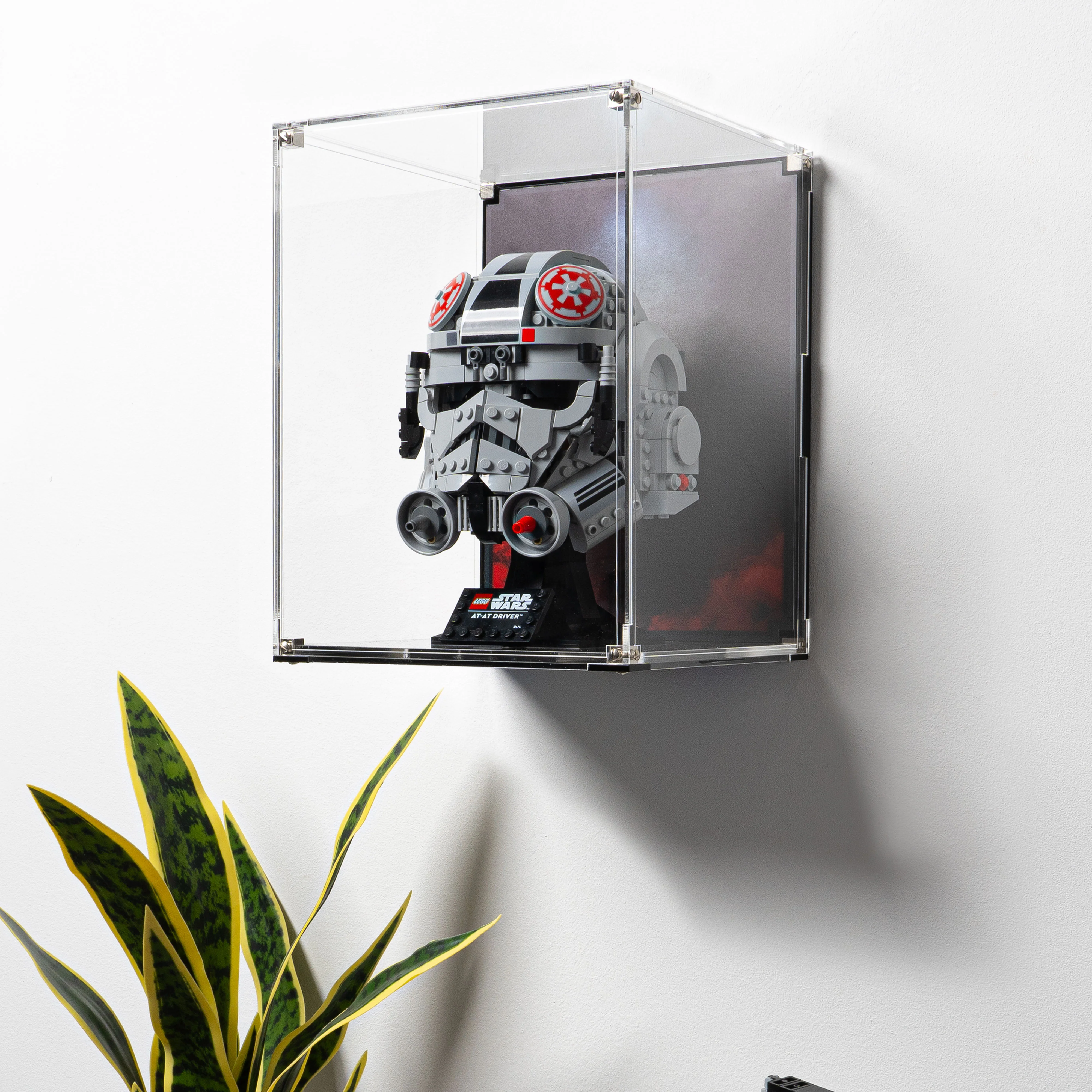 Wall-Mounted Display Case for LEGO® Star Wars: AT-AT Driver Helmet (75429) - Image 18