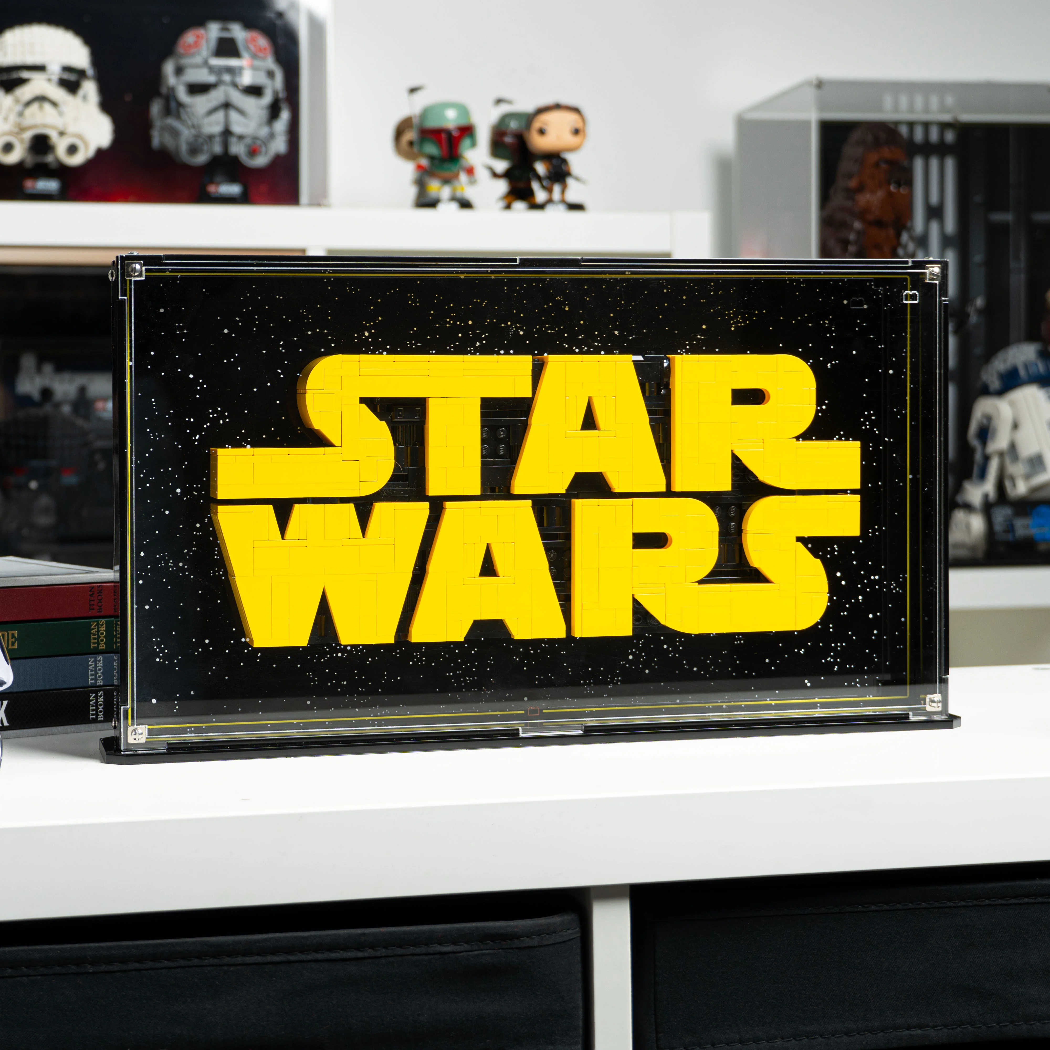 Wall Mounted Display Case for LEGO® Star Wars: Brick-Built Star Wars Logo (75407) - Image 10