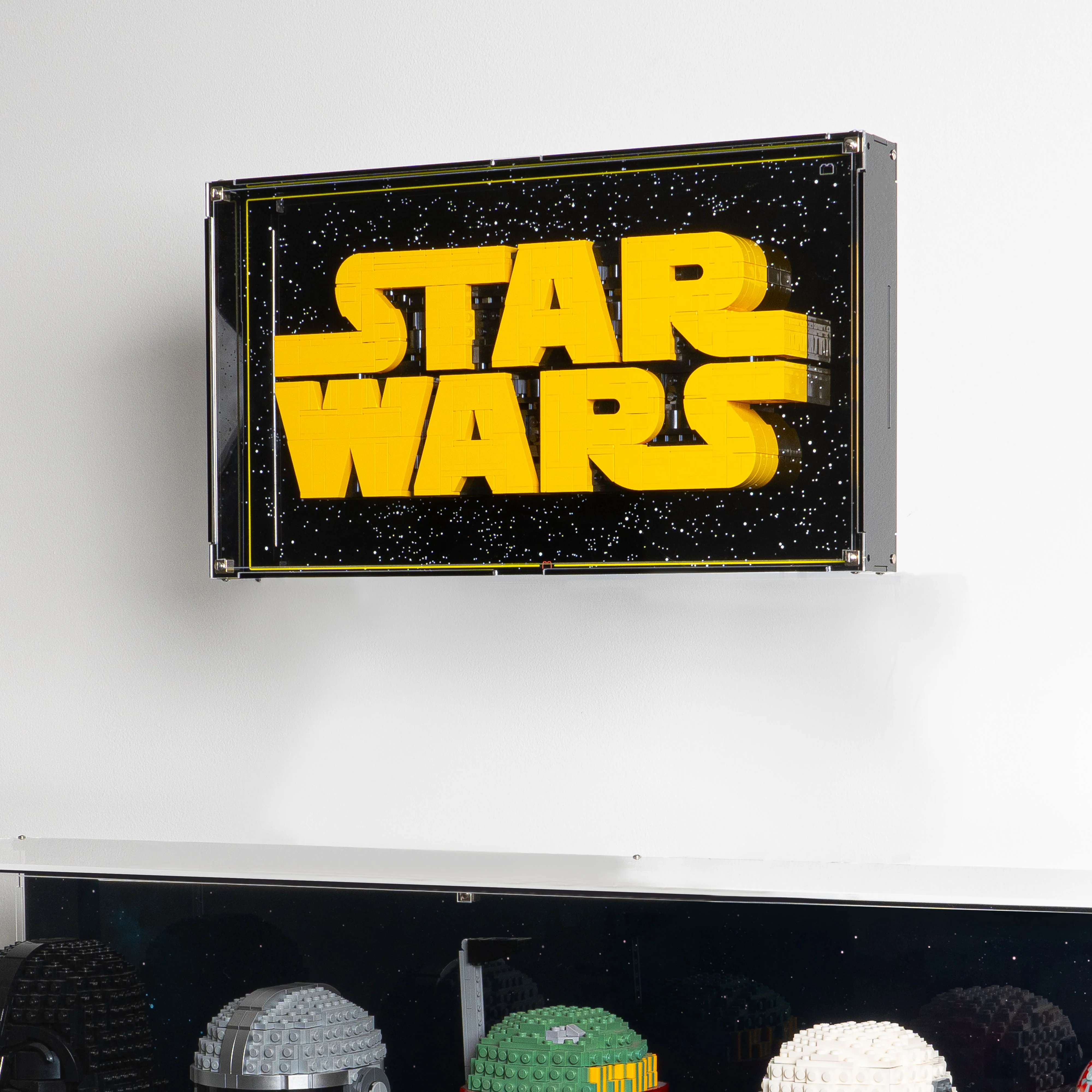 Wall Mounted Display Case for LEGO® Star Wars: Brick-Built Star Wars Logo (75407) - Image 13