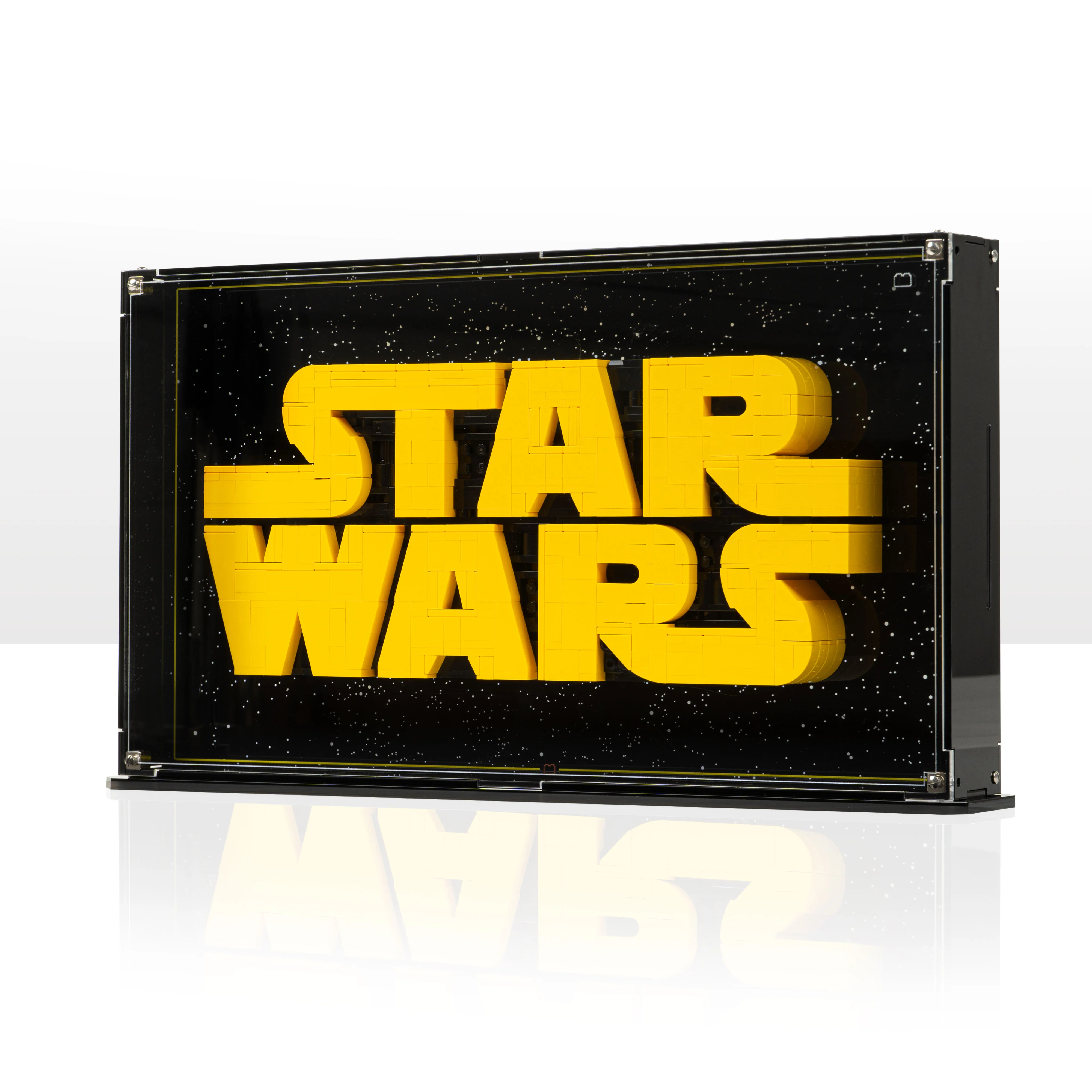 Wall Mounted Display Case for LEGO® Star Wars: Brick-Built Star Wars Logo (75407) - Image 3