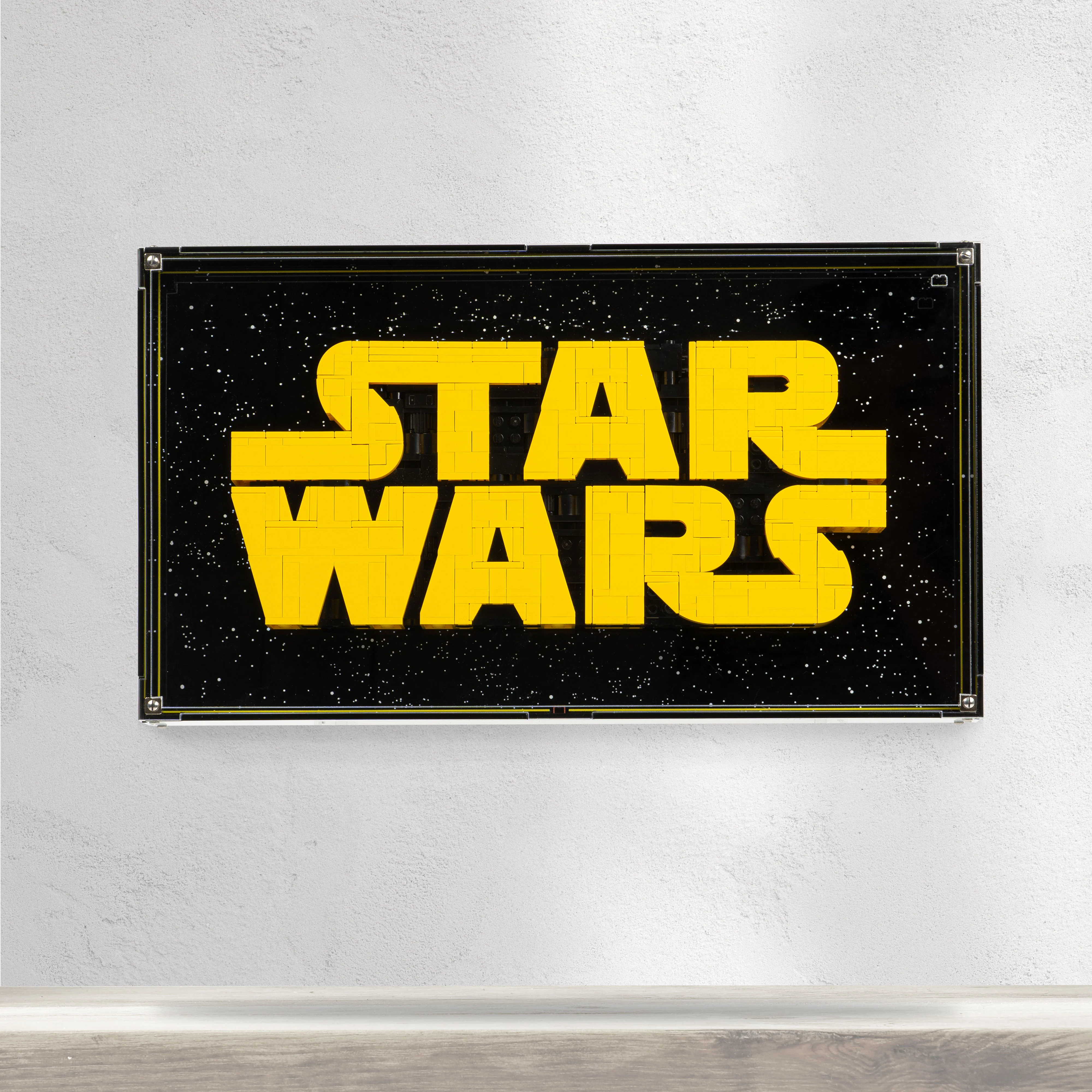 Wall Mounted Display Case for LEGO® Star Wars: Brick-Built Star Wars Logo (75407) - Image 4