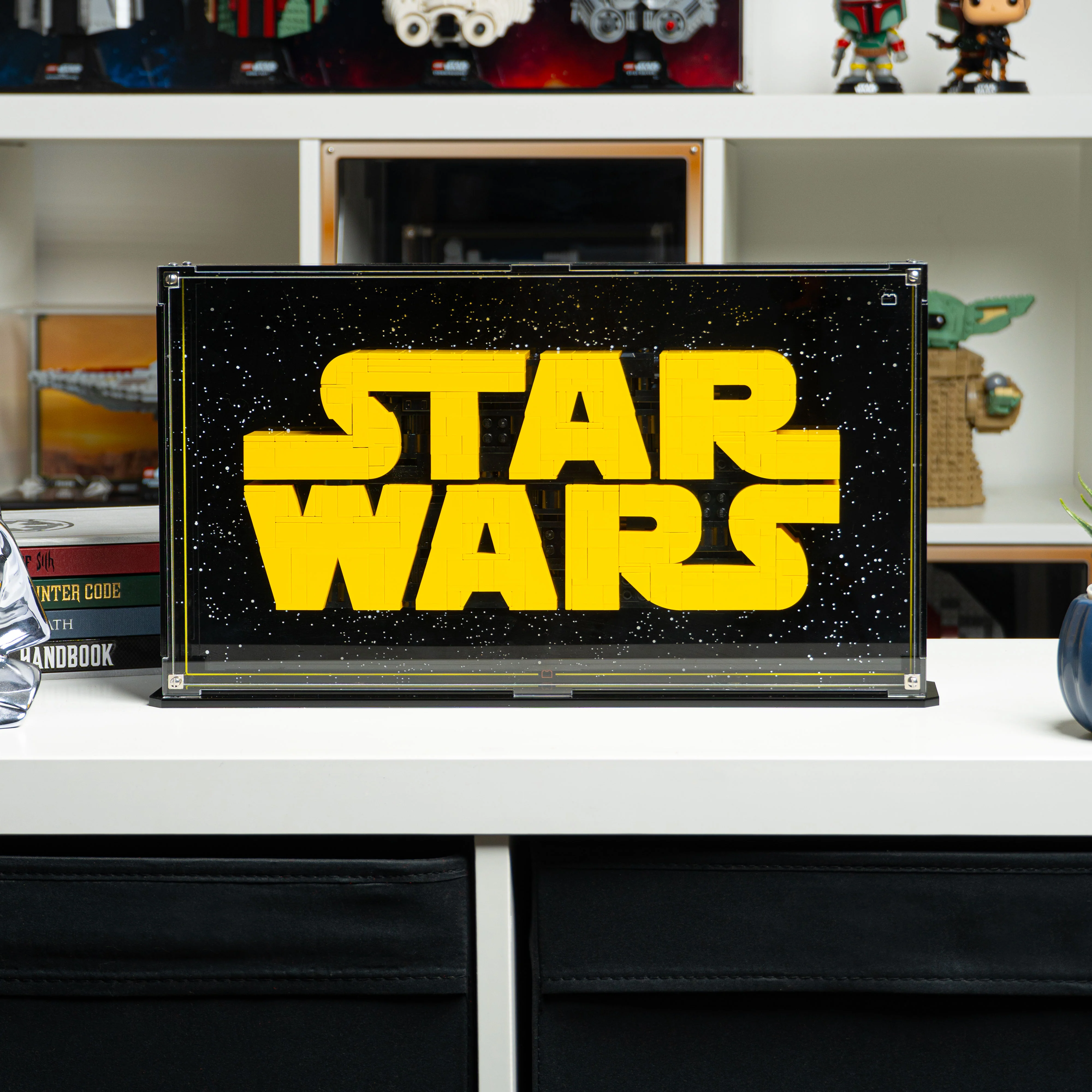 Wall Mounted Display Case for LEGO® Star Wars: Brick-Built Star Wars Logo (75407) - Image 8