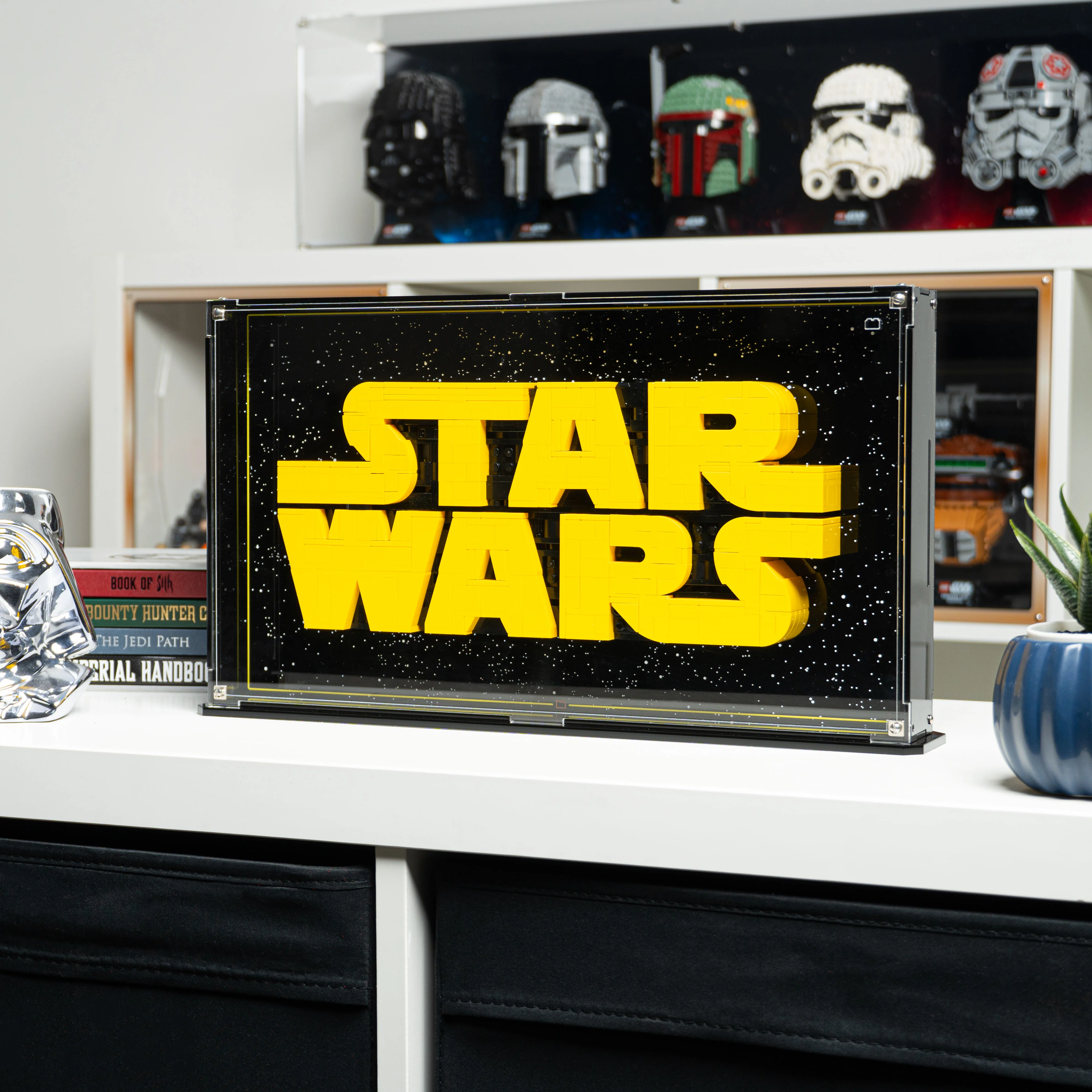Wall Mounted Display Case for LEGO® Star Wars: Brick-Built Star Wars Logo (75407) - Image 9