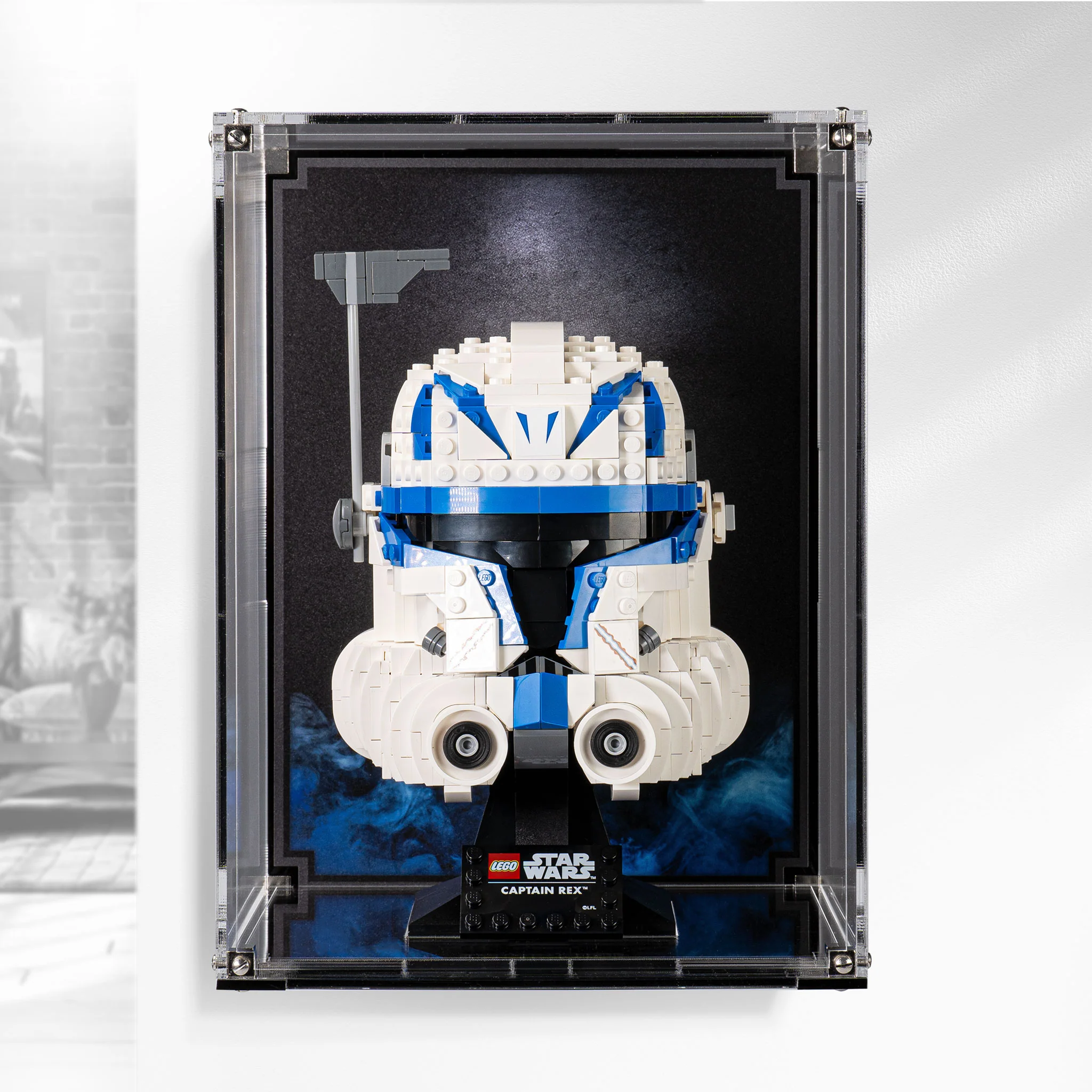 Wall Mounted Display Case for LEGO® Star Wars Captain Rex Helmet (75349) - Image 8