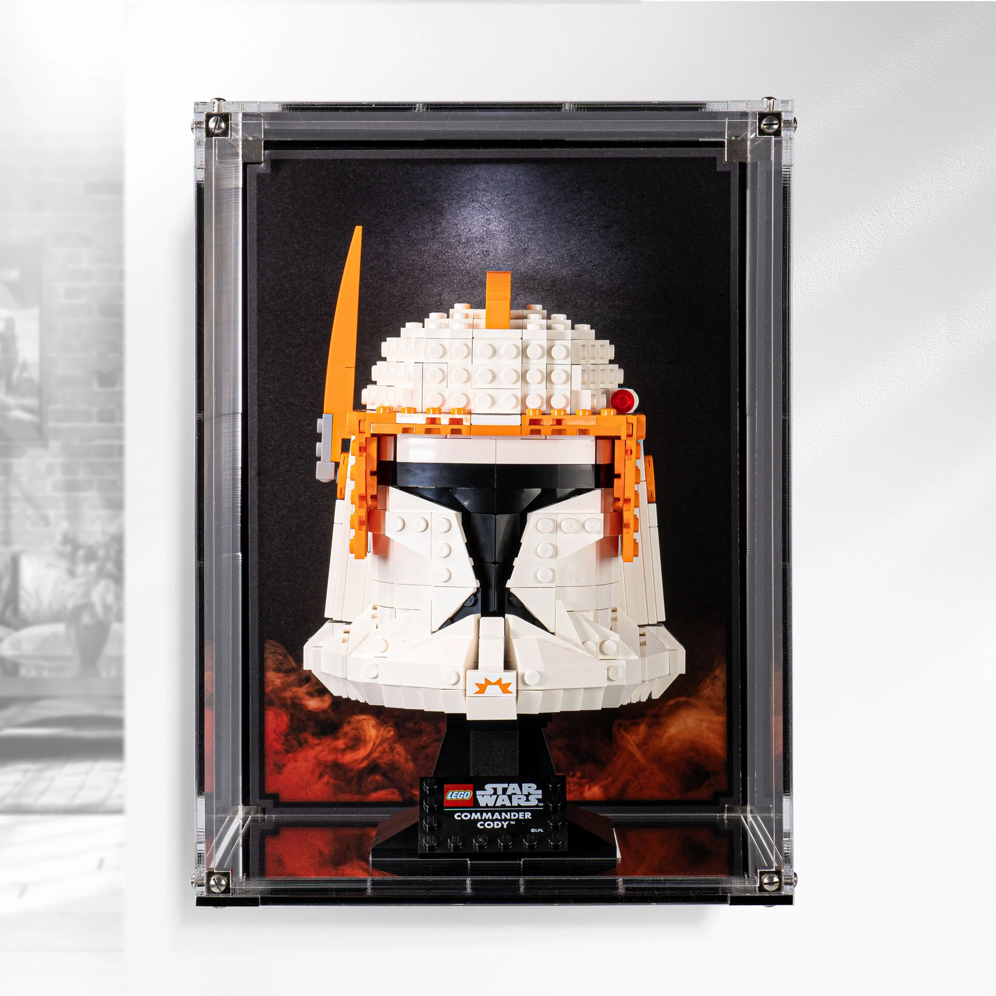 Wall Mounted Display Case for LEGO® Star Wars Commander Cody Helmet (75350) - Image 2