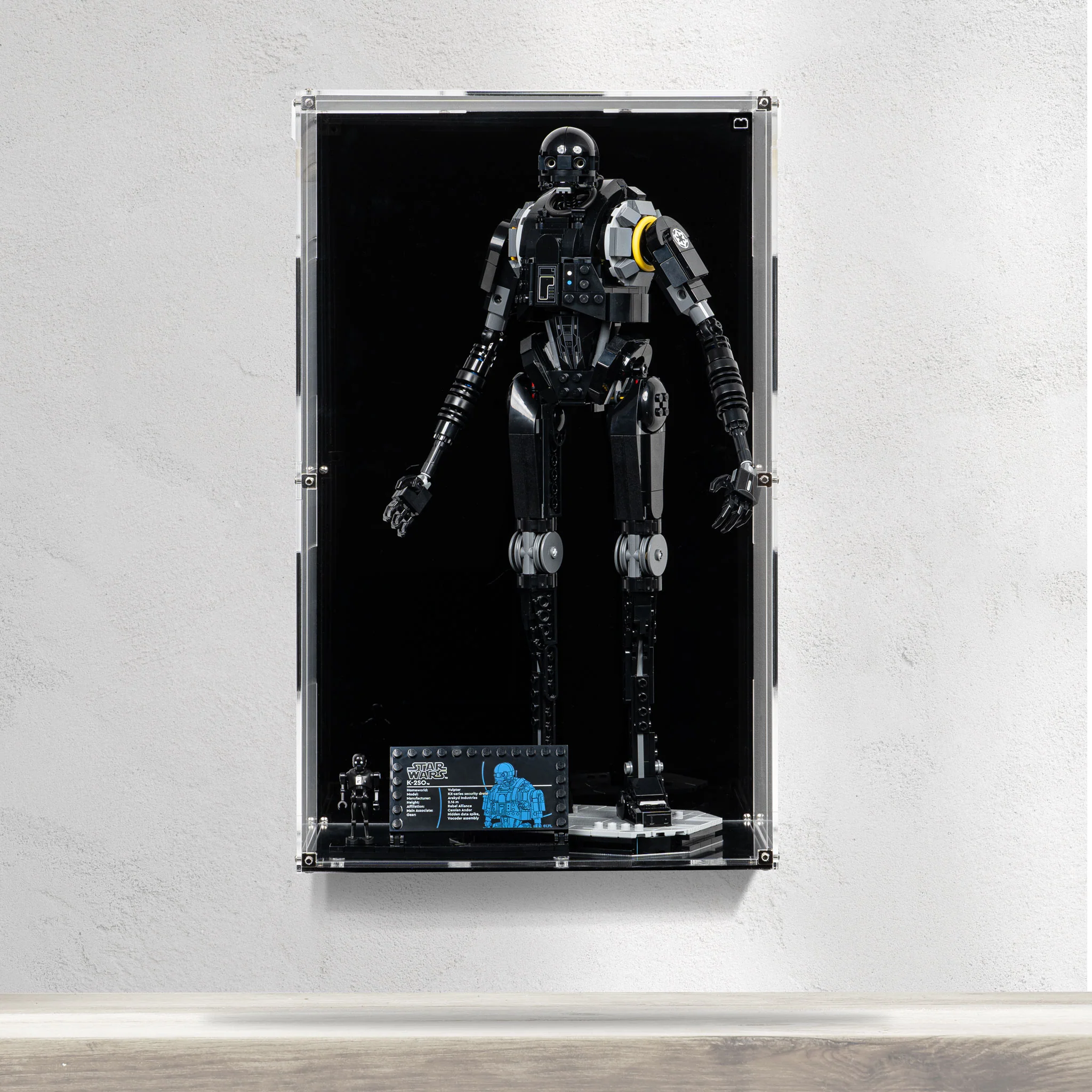 Wall Mounted Display Case for LEGO® Star Wars: K-2SO (75434) - Image 9