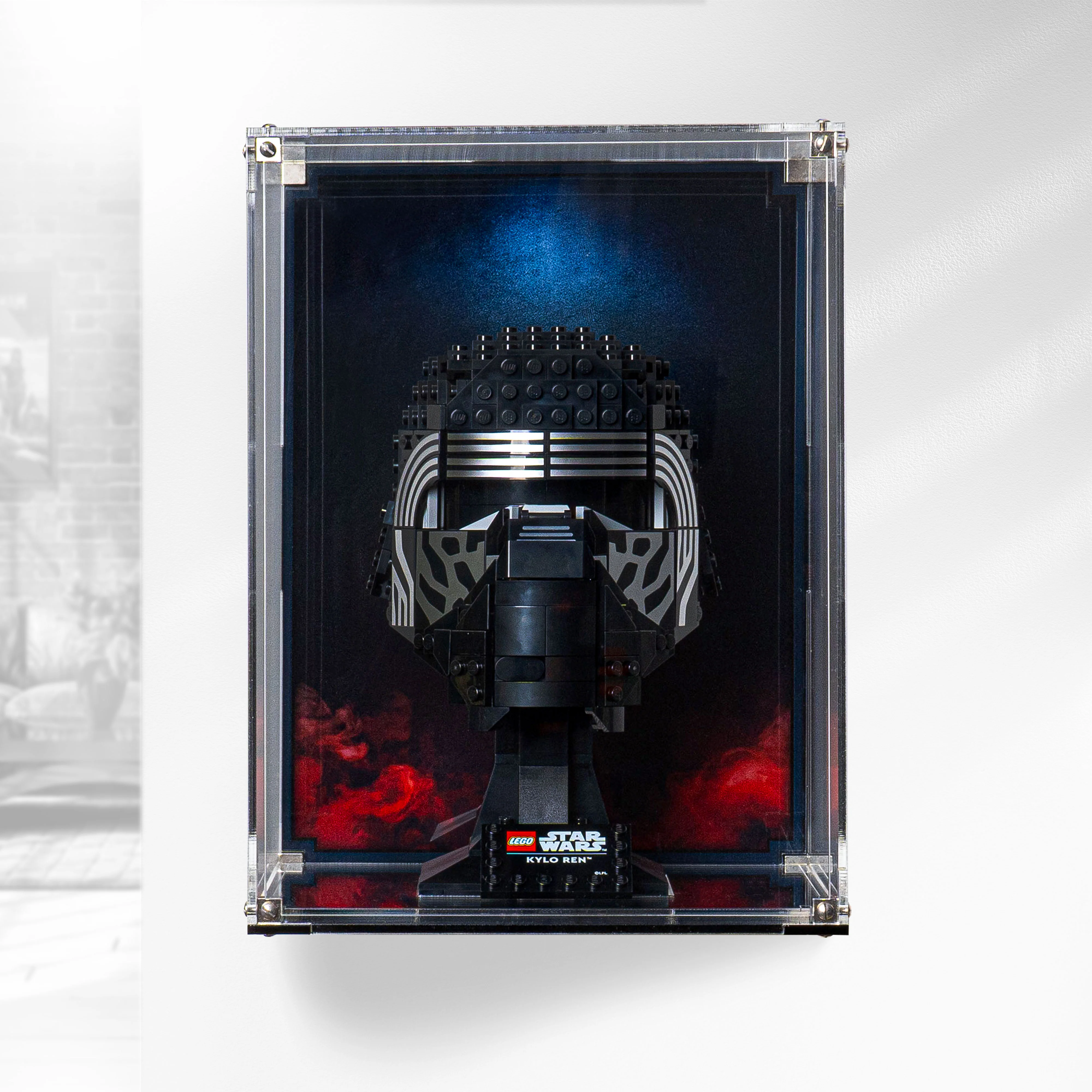 Wall-Mounted Display Case for LEGO® Star Wars: Kylo Ren's Helmet (75415) - Image 3