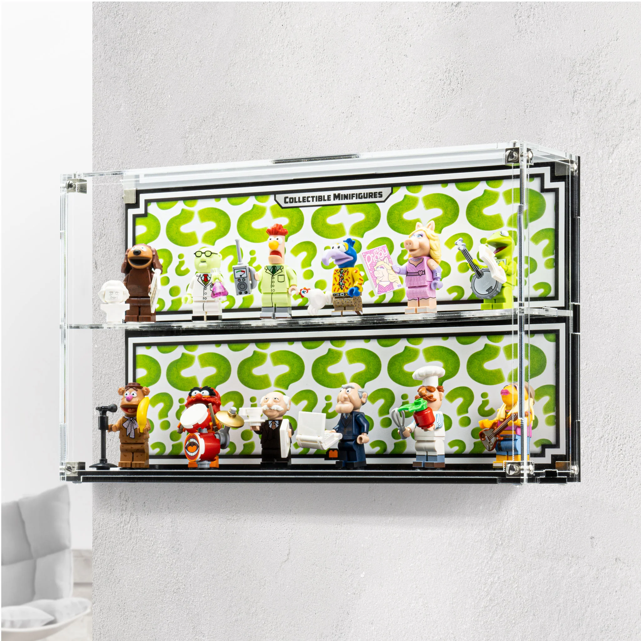 Wall Mounted Display Case for LEGO® The Muppets Collectable Minifigure Series (71033) - Image 2