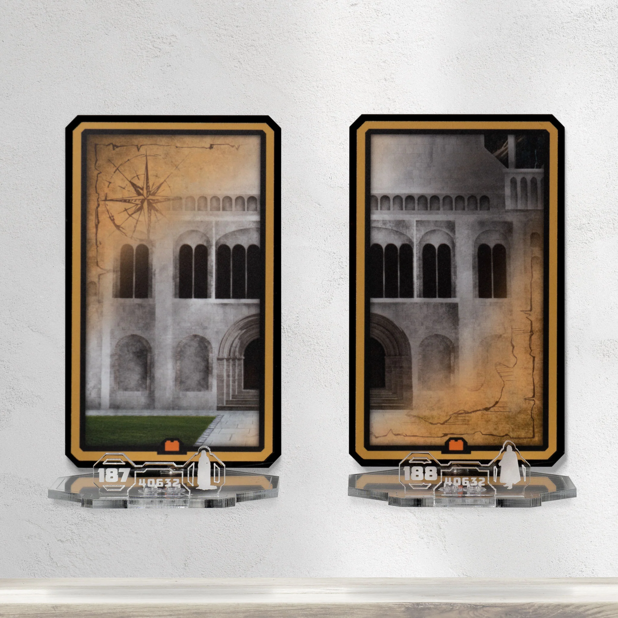 Wall mounted Display for LEGO® Brickheadz: Aragorn™ & Arwen™ (40632) - Image 3