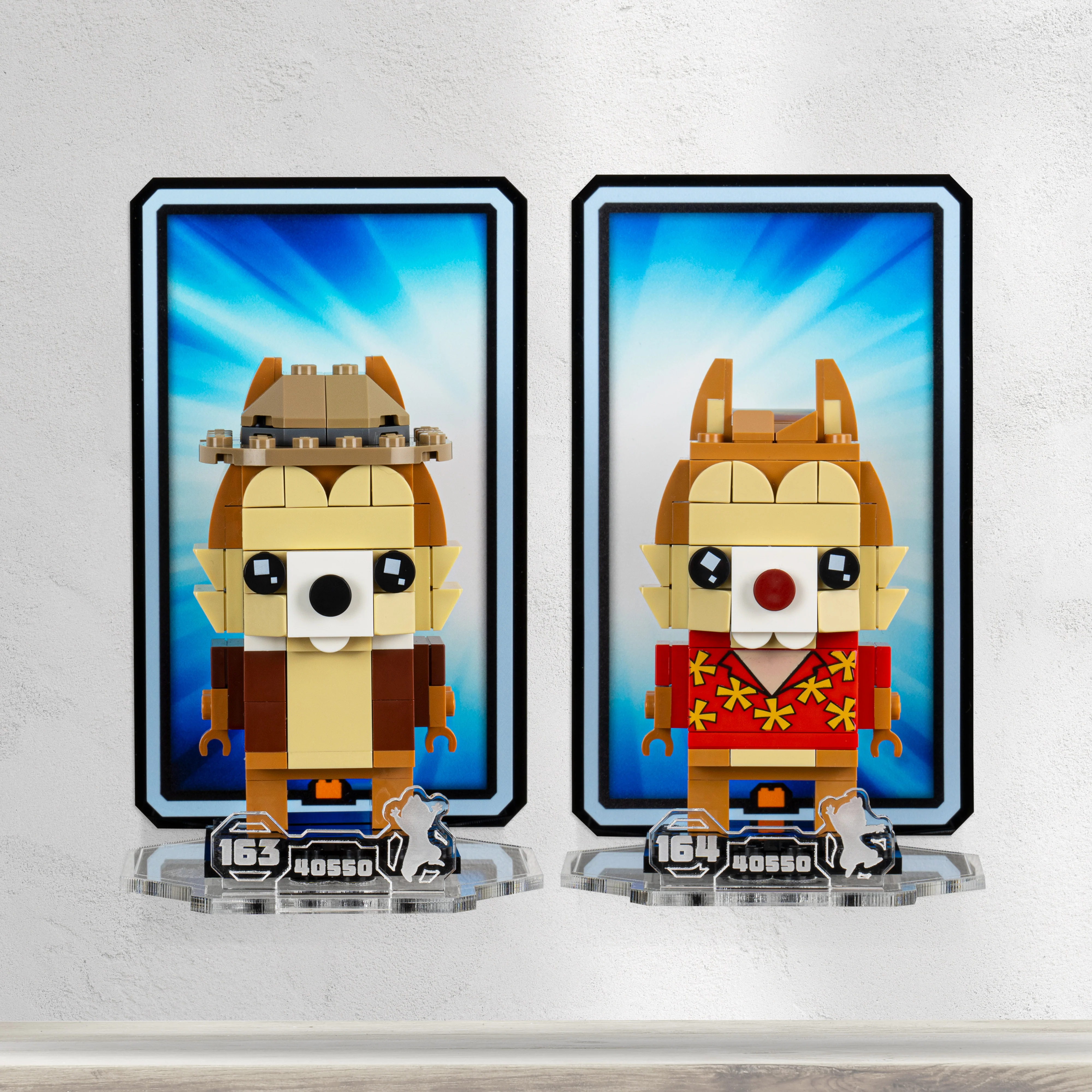 Wall Mounted Display for LEGO® Brickheadz Chip & Dale (40550) - Image 6