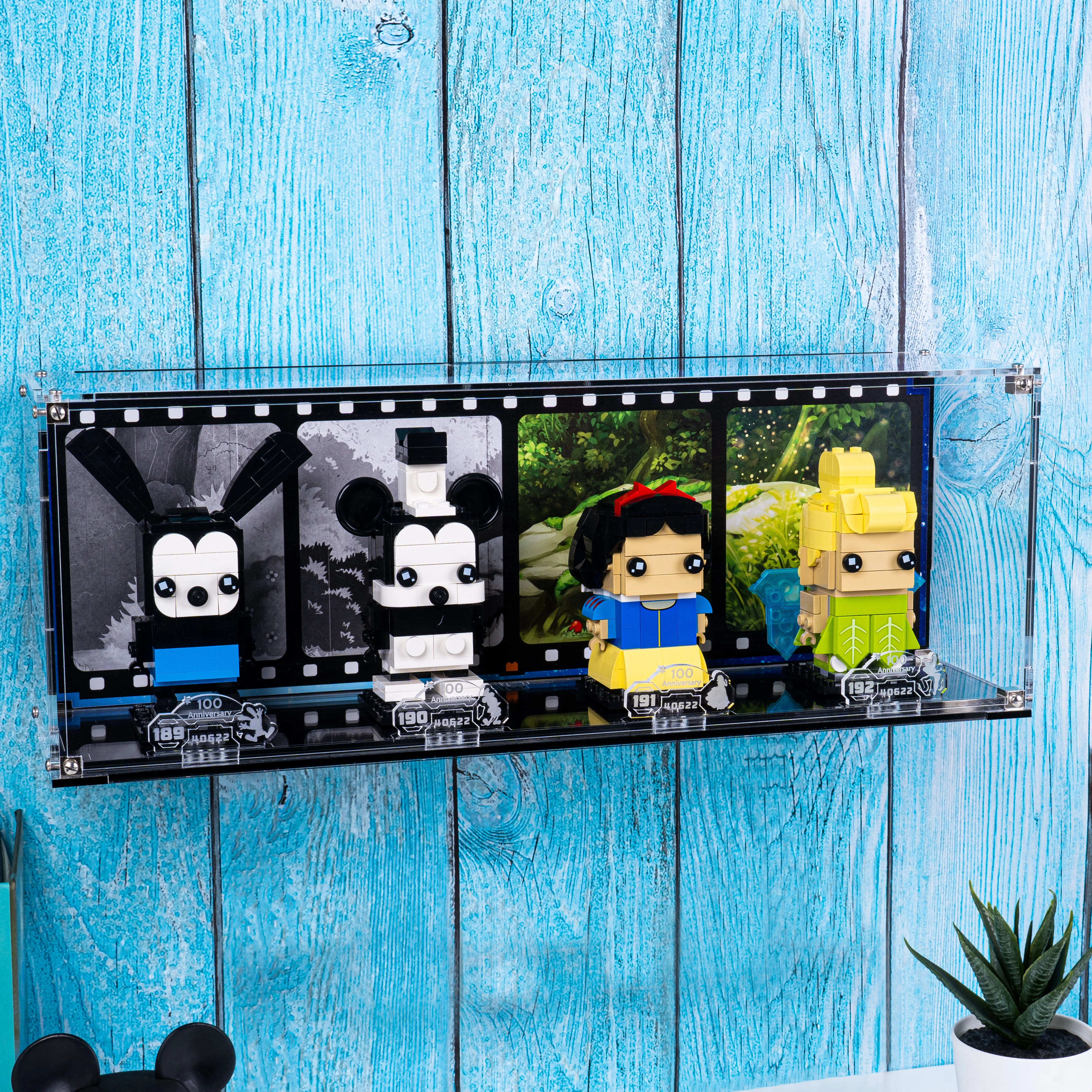 Wall Mounted Display Case for LEGO® Brickheadz Disney 100th Celebration (40622) - Image 6